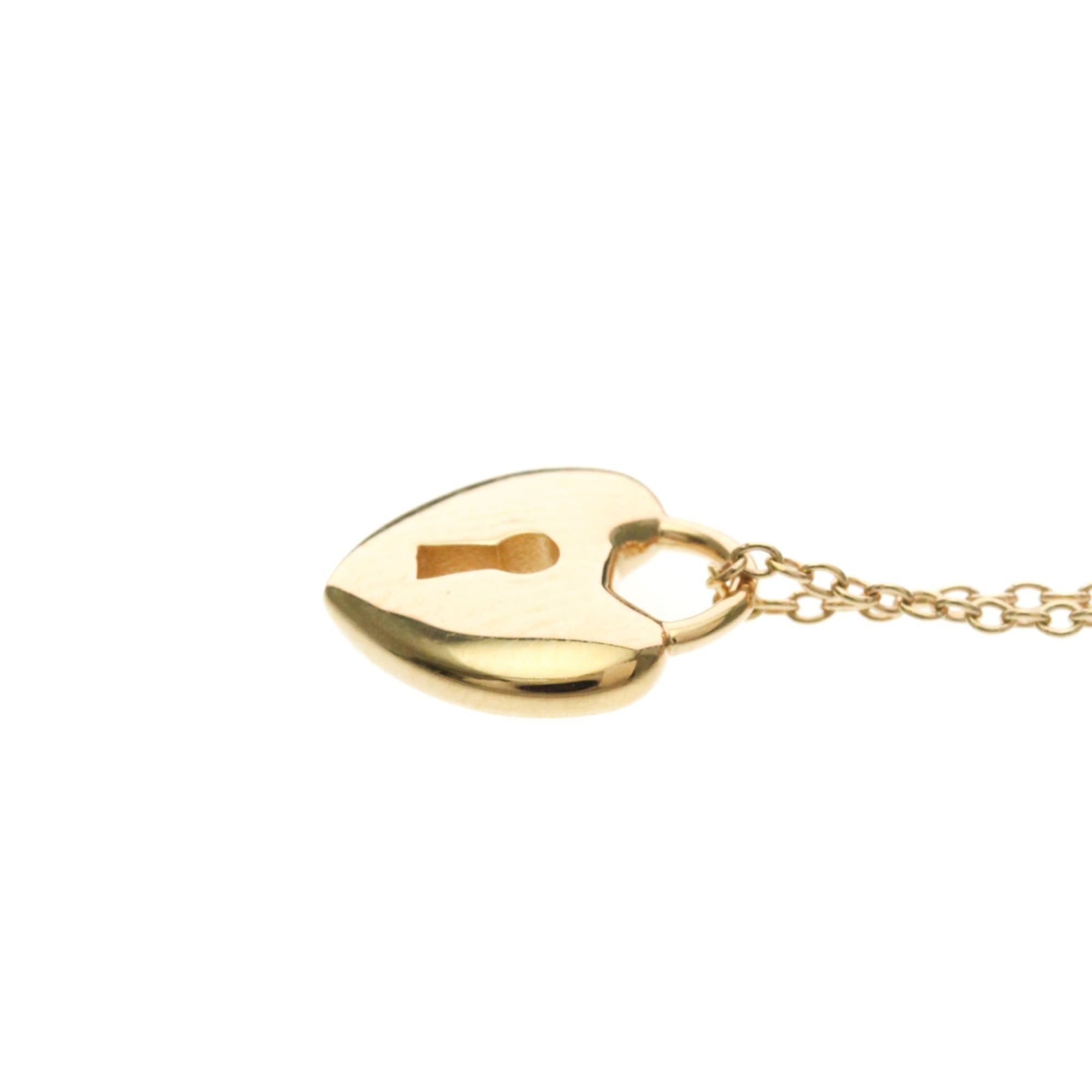 Tiffany & Co. Tiffany Heart Lock Necklace Pink Gold (18K) No Stone Men,Women Fashion Pendant Necklace (Pink Gold) Size ONE SIZE - 3 Thumbnail
