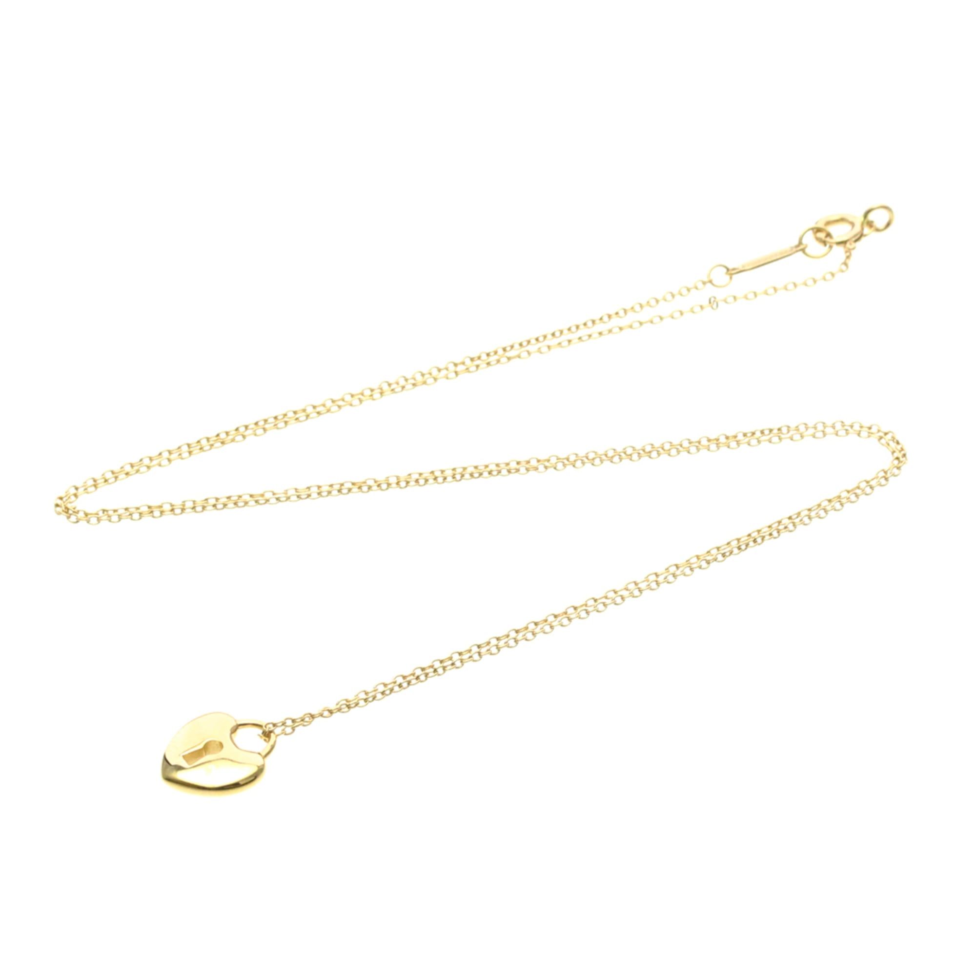 Tiffany & Co. Tiffany Heart Lock Necklace Pink Gold (18K) No Stone Men,Women Fashion Pendant Necklace (Pink Gold) Size ONE SIZE - 12 Thumbnail