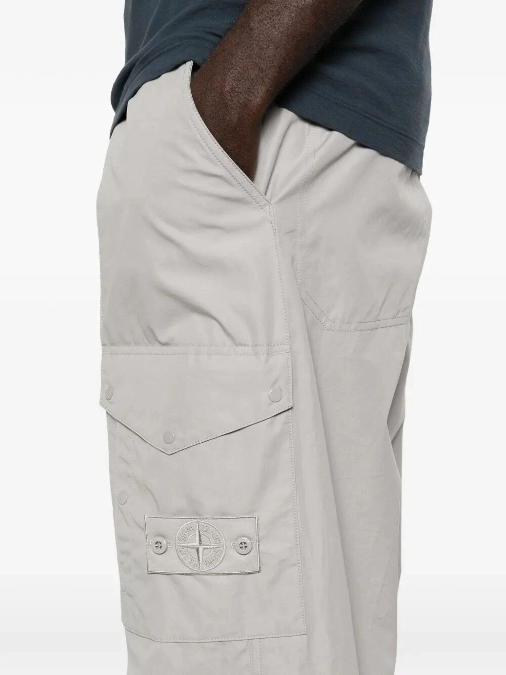 Stone Island Mercerised Organic Cotton Ripstop Pants Size US 32 / EU 48 - 3 Thumbnail
