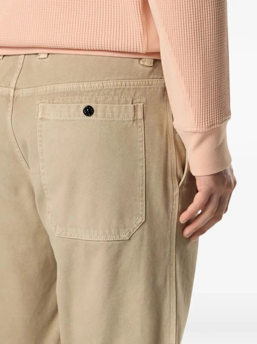Stone Island Organic Panama Cotton `Old` Effect Pants Size US 30 / EU 46 - 3 Thumbnail