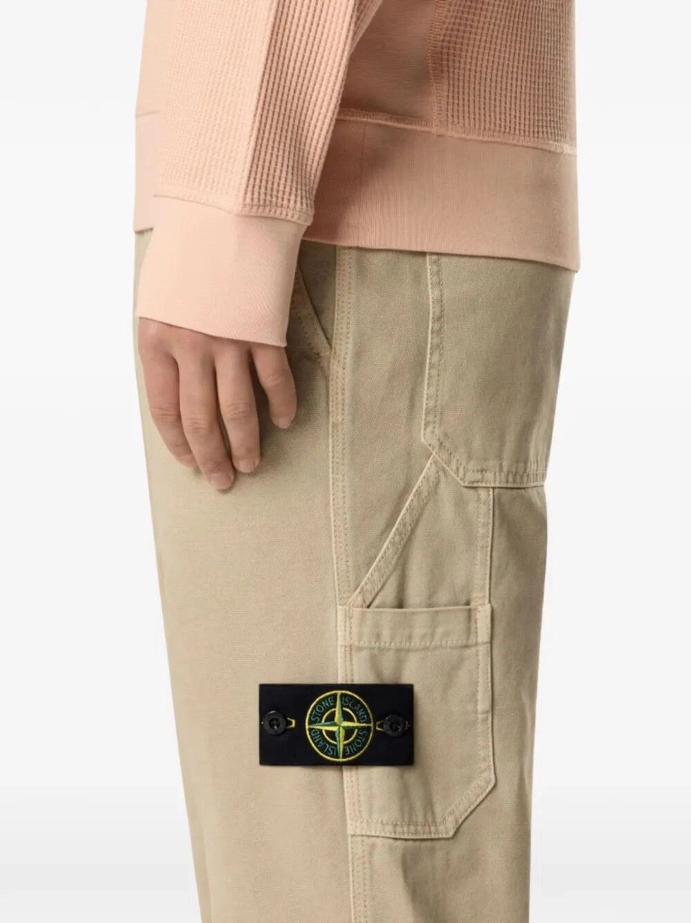 Stone Island Organic Panama Cotton `Old` Effect Pants Size US 30 / EU 46 - 4 Thumbnail
