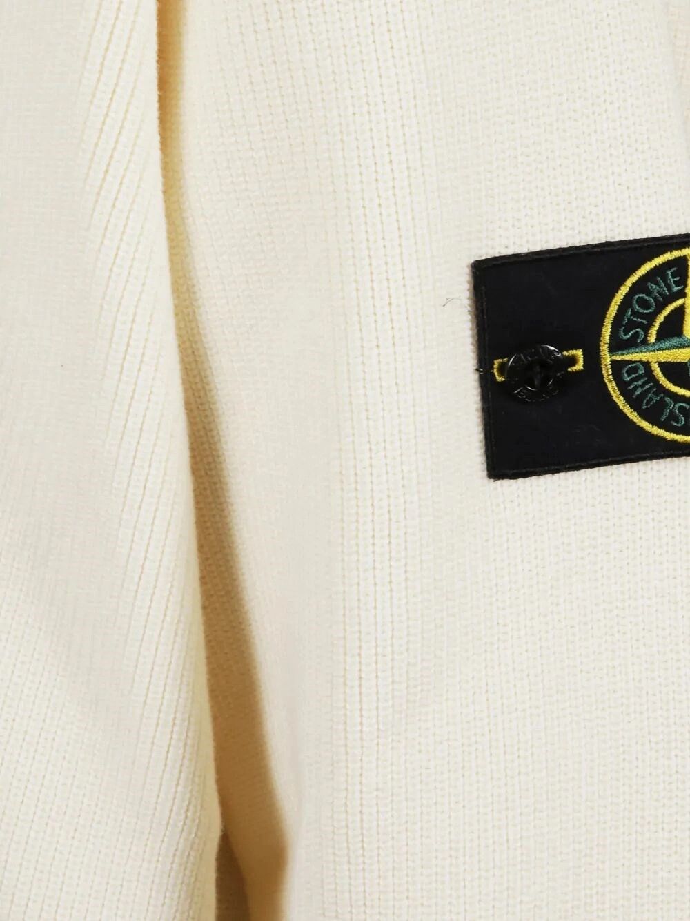 Stone Island Ribbed Soft Organic Cotton Cardigan Size US M / EU 48-50 / 2 - 3 Thumbnail
