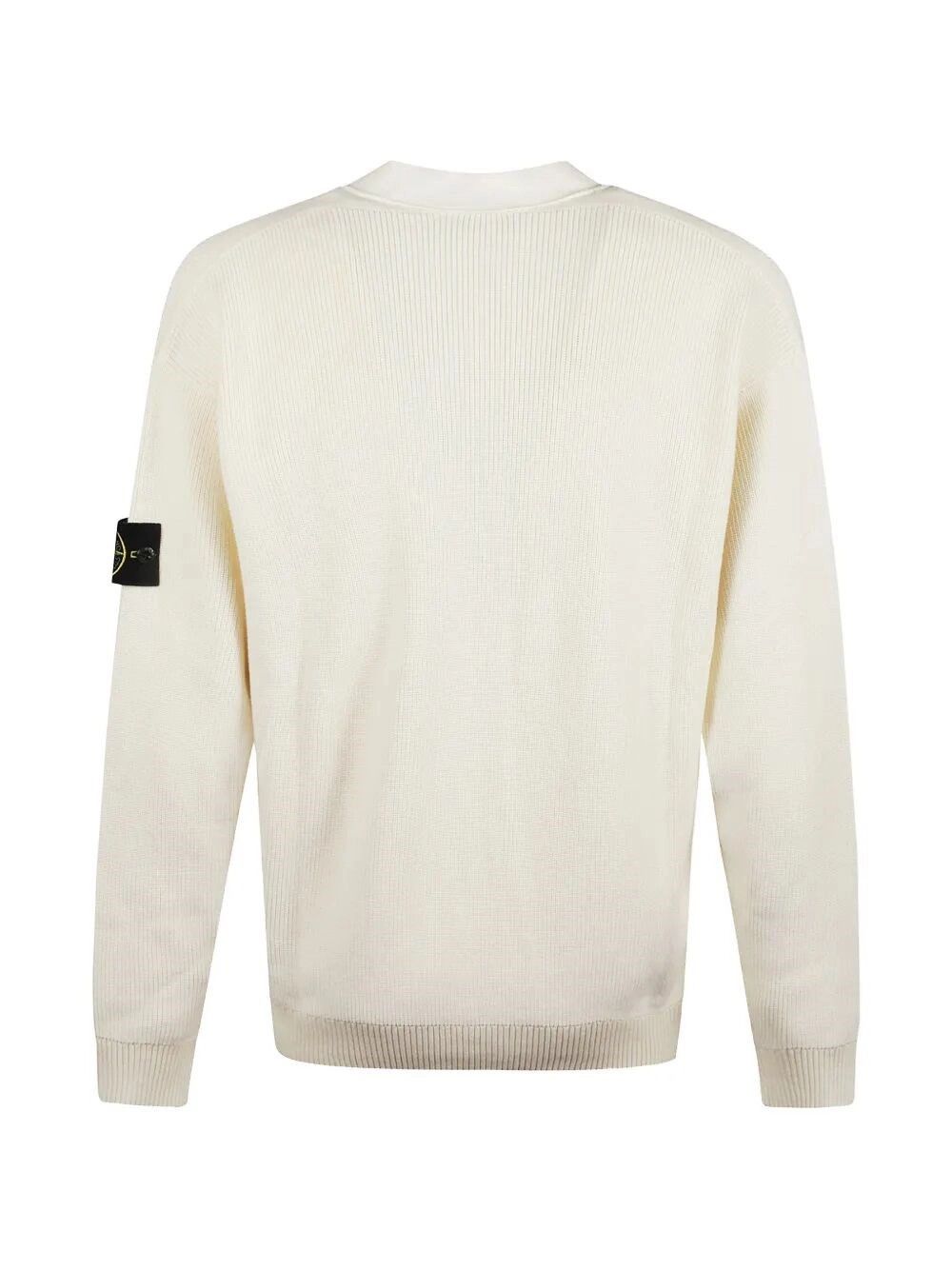 Stone Island Ribbed Soft Organic Cotton Cardigan Size US M / EU 48-50 / 2 - 2 Thumbnail