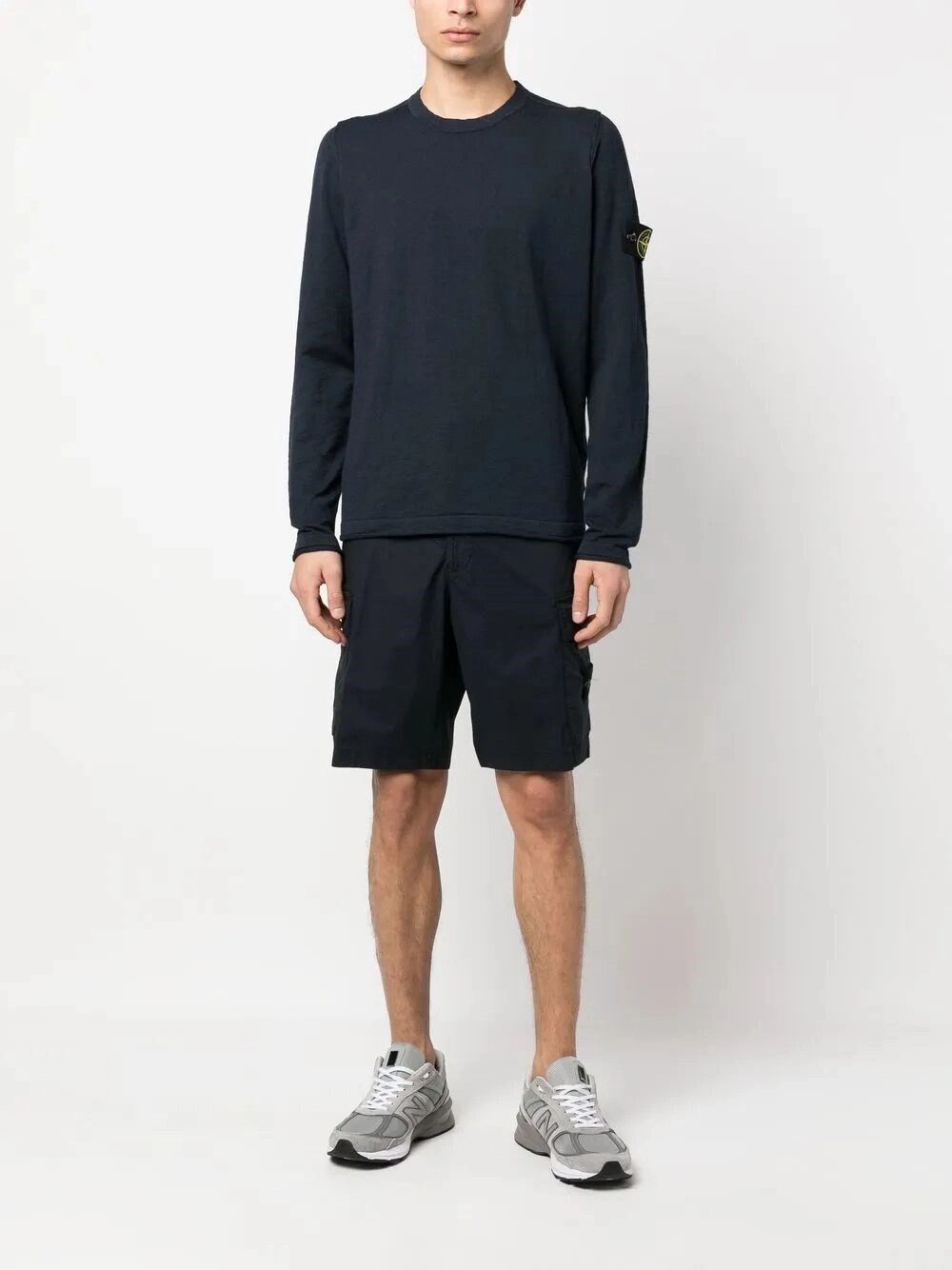 Stone Island Stocking Stitch Organic Cotton Nylon Crewneck Size US L / EU 52-54 / 3 - 2 Thumbnail