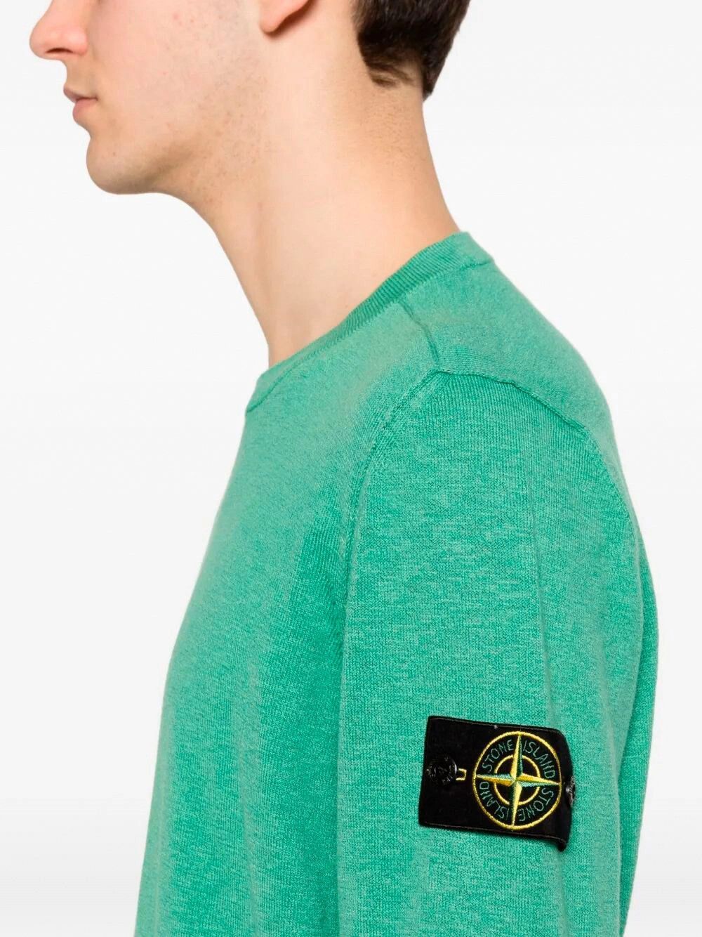 Stone Island Stocking Stitch Organic Cotton Nylon Crewneck Size US XL / EU 56 / 4 - 3 Thumbnail