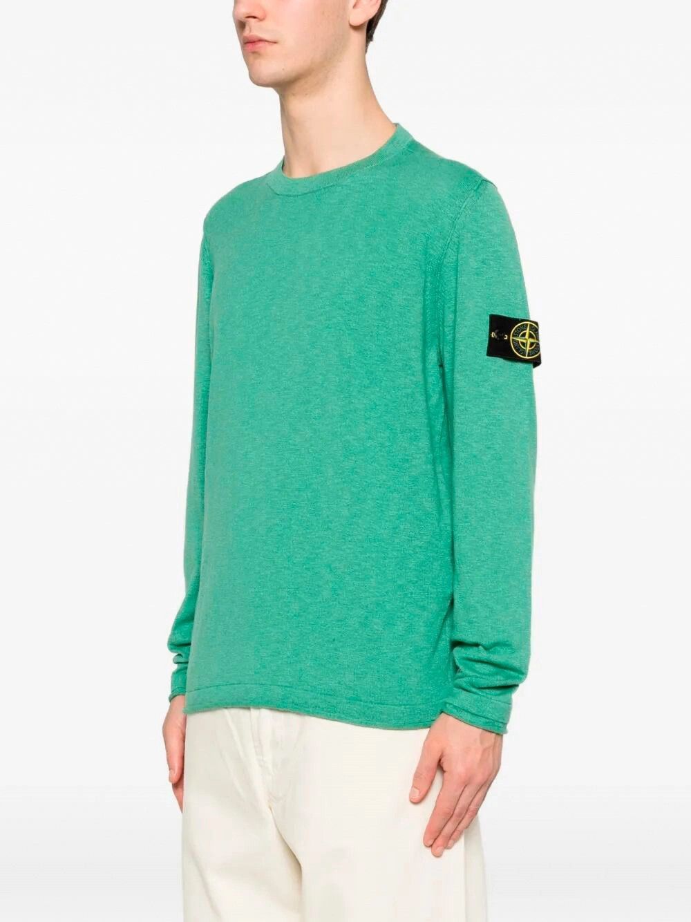 Stone Island Stocking Stitch Organic Cotton Nylon Crewneck Size US XL / EU 56 / 4 - 4 Thumbnail