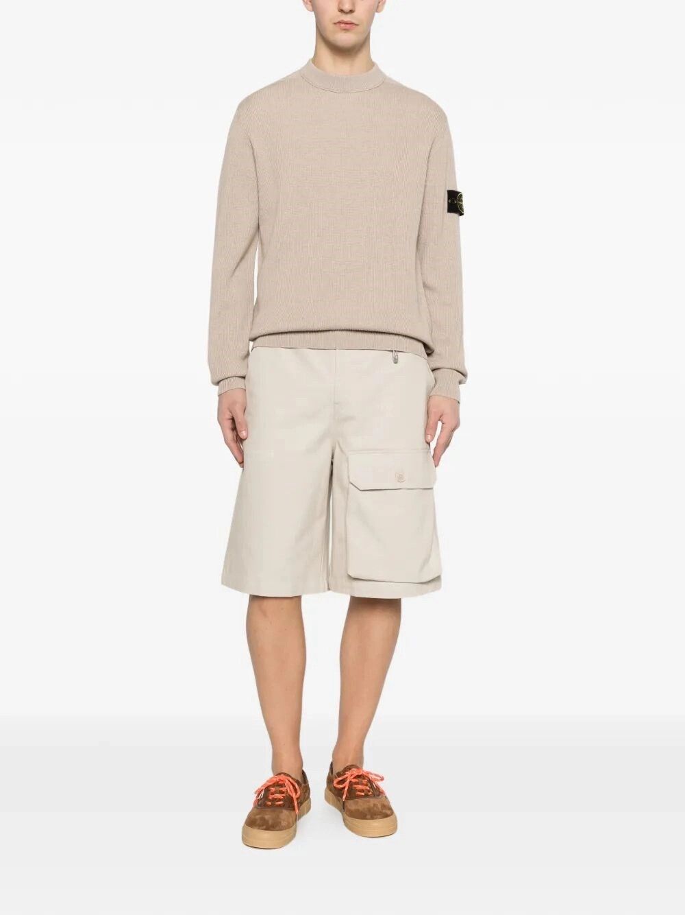 Stone Island Ribbed Soft Organic Cotton Crewneck Size US L / EU 52-54 / 3 - 2 Thumbnail