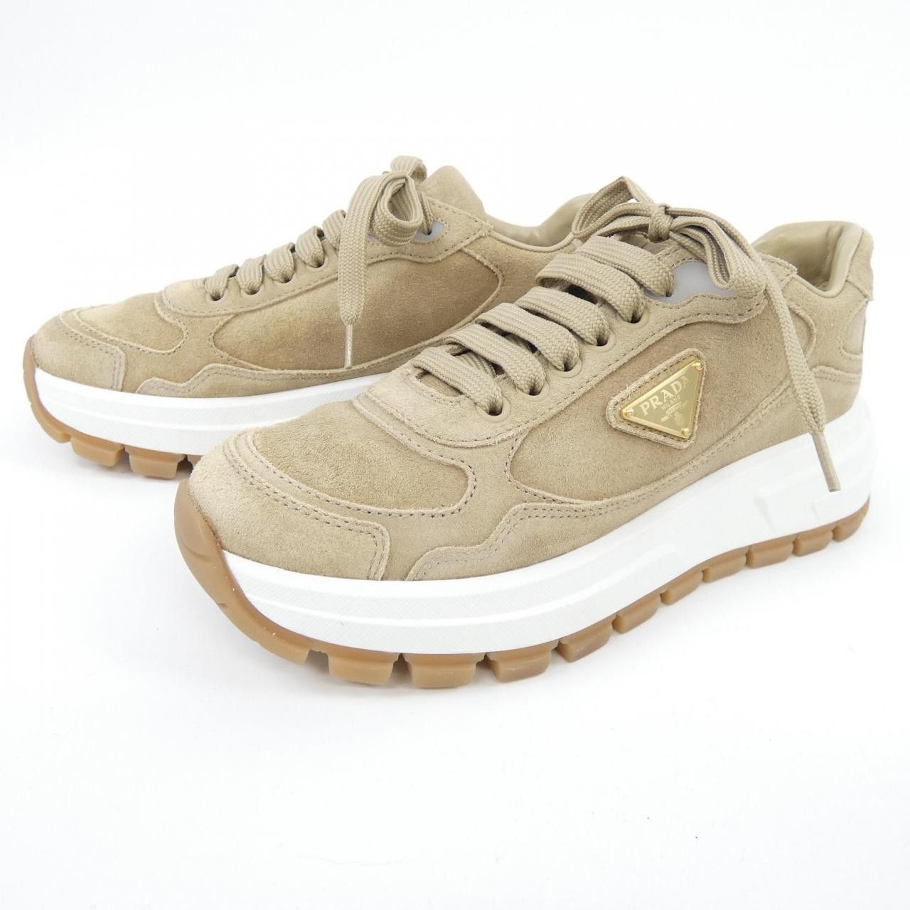 Prada Prada Prada 1E621N Suede Sneakers Leather Shoes 1E621N DUTY FREE for USA Size ONE SIZE - 3 Thumbnail
