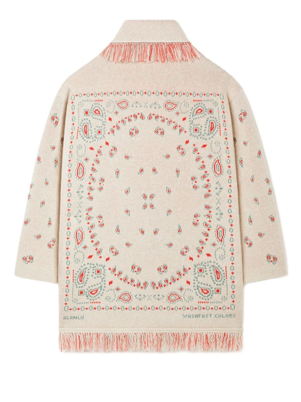 Alanui `Bandana Jacquard` Cardigan Size XS / US 0-2 / IT 36-38 - 4 Thumbnail