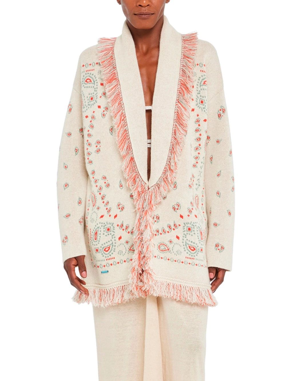 Alanui `Bandana Jacquard` Cardigan Size XS / US 0-2 / IT 36-38 - 2 Thumbnail
