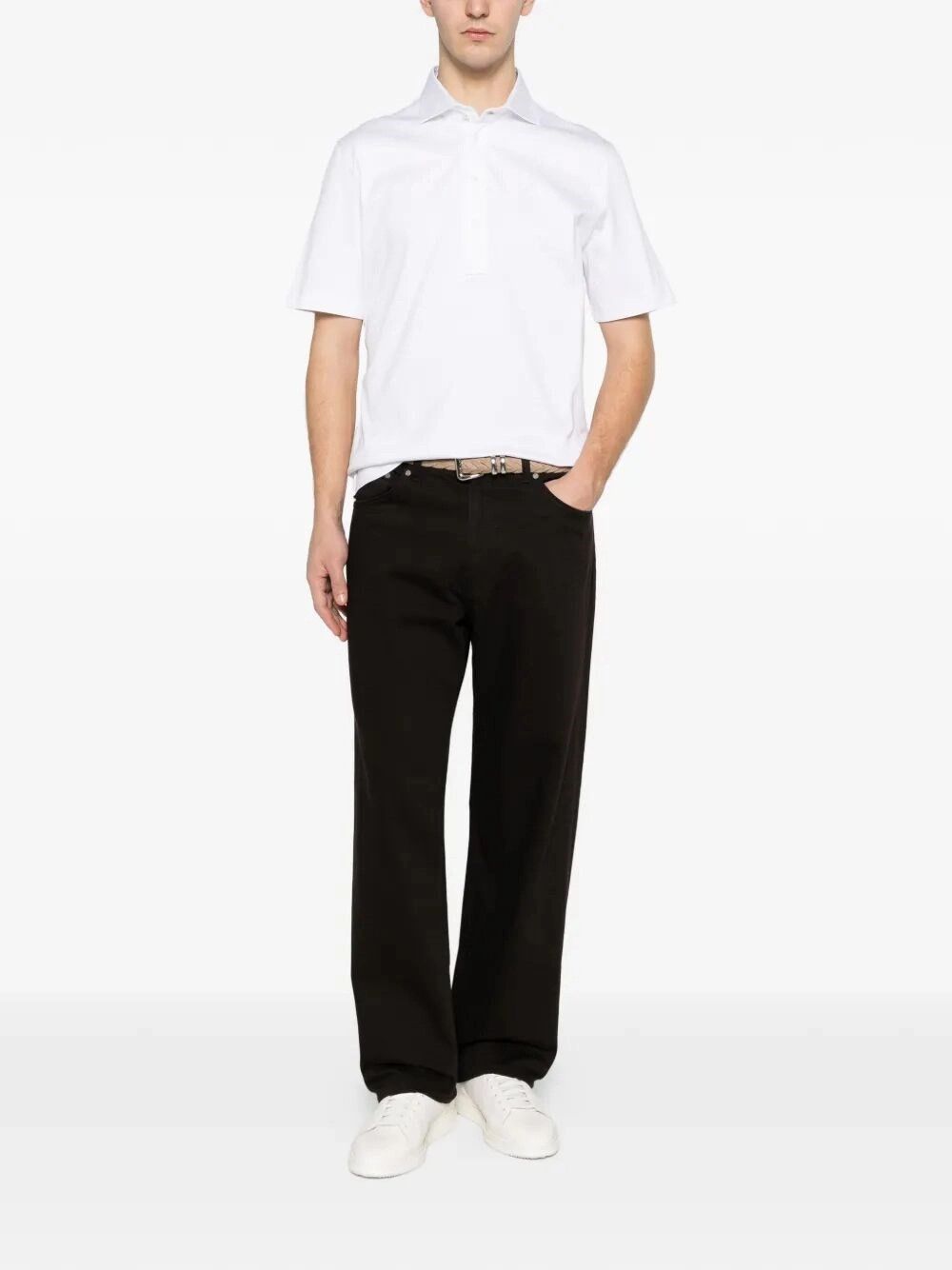 Brunello Cucinelli Short Sleeve Polo Size US XXL / EU 58 / 5 - 2 Thumbnail