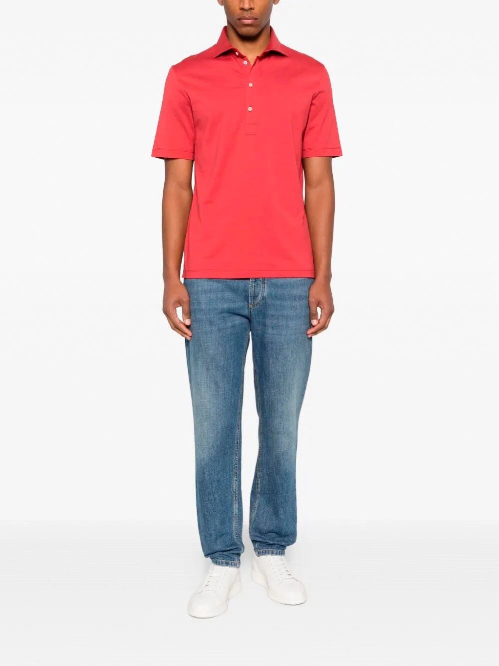 Brunello Cucinelli Short Sleeve Polo Size US M / EU 48-50 / 2 - 2 Thumbnail