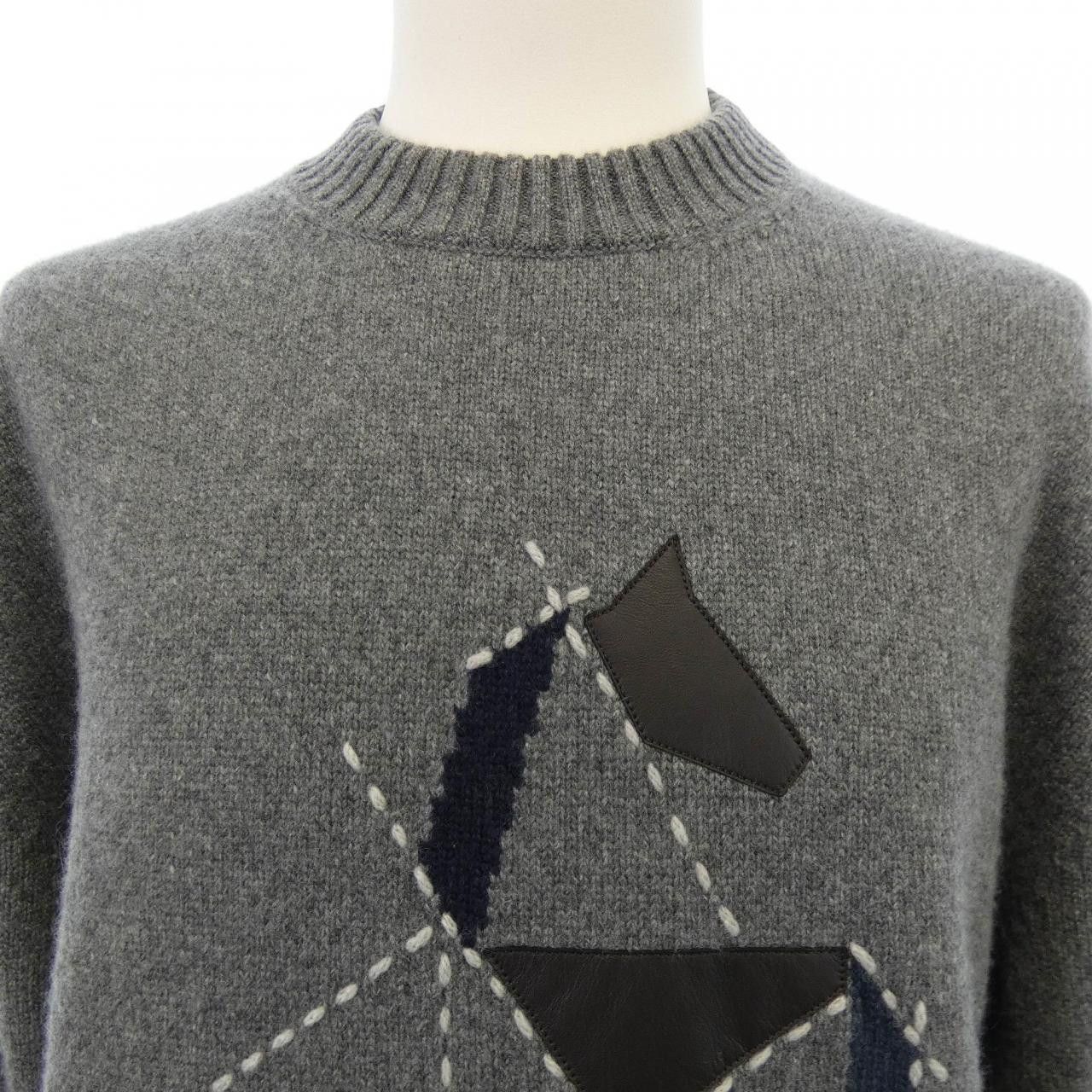 Hermes Hermes Hermès Cheval Tangram Cashmere Knit M Textile Tops DUTY FREE for USA Size ONE SIZE - 6 Thumbnail