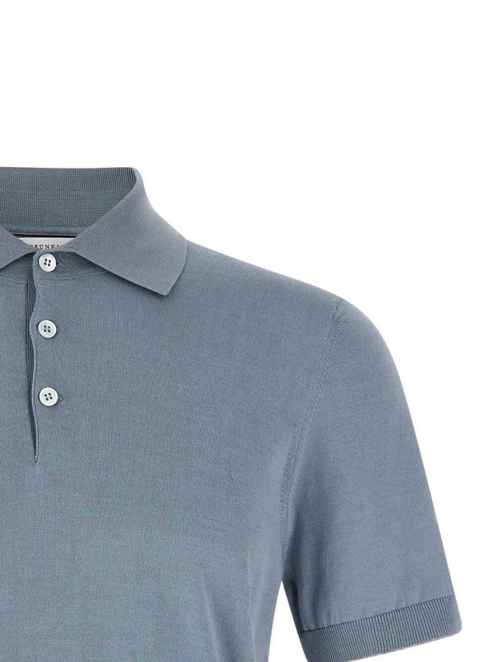 Brunello Cucinelli Lightweight Knit Polo Size US L / EU 52-54 / 3 - 3 Thumbnail