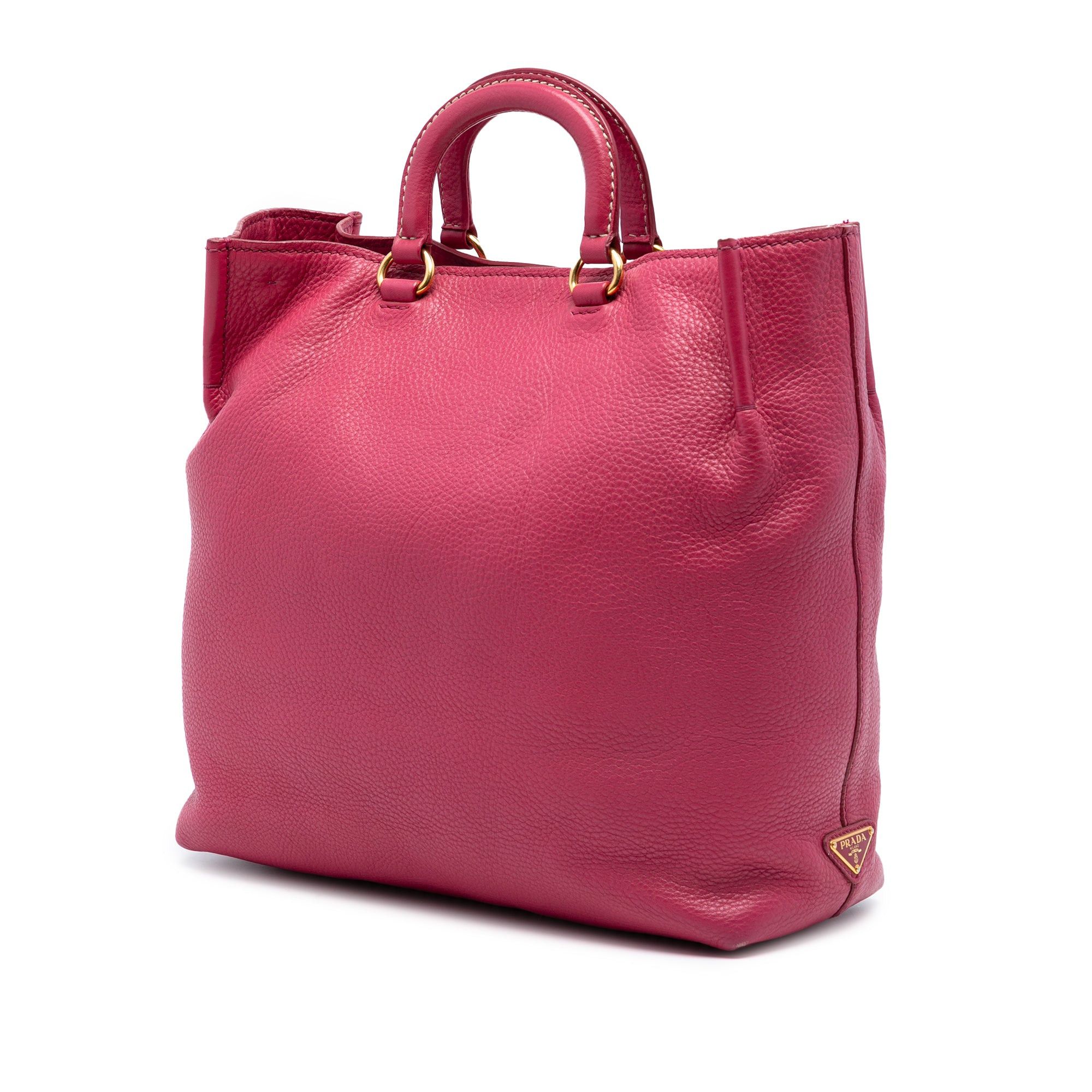 Prada Vitello Daino Embossed Canapa Logo Open Convertible Tote Size ONE SIZE - 2 Thumbnail