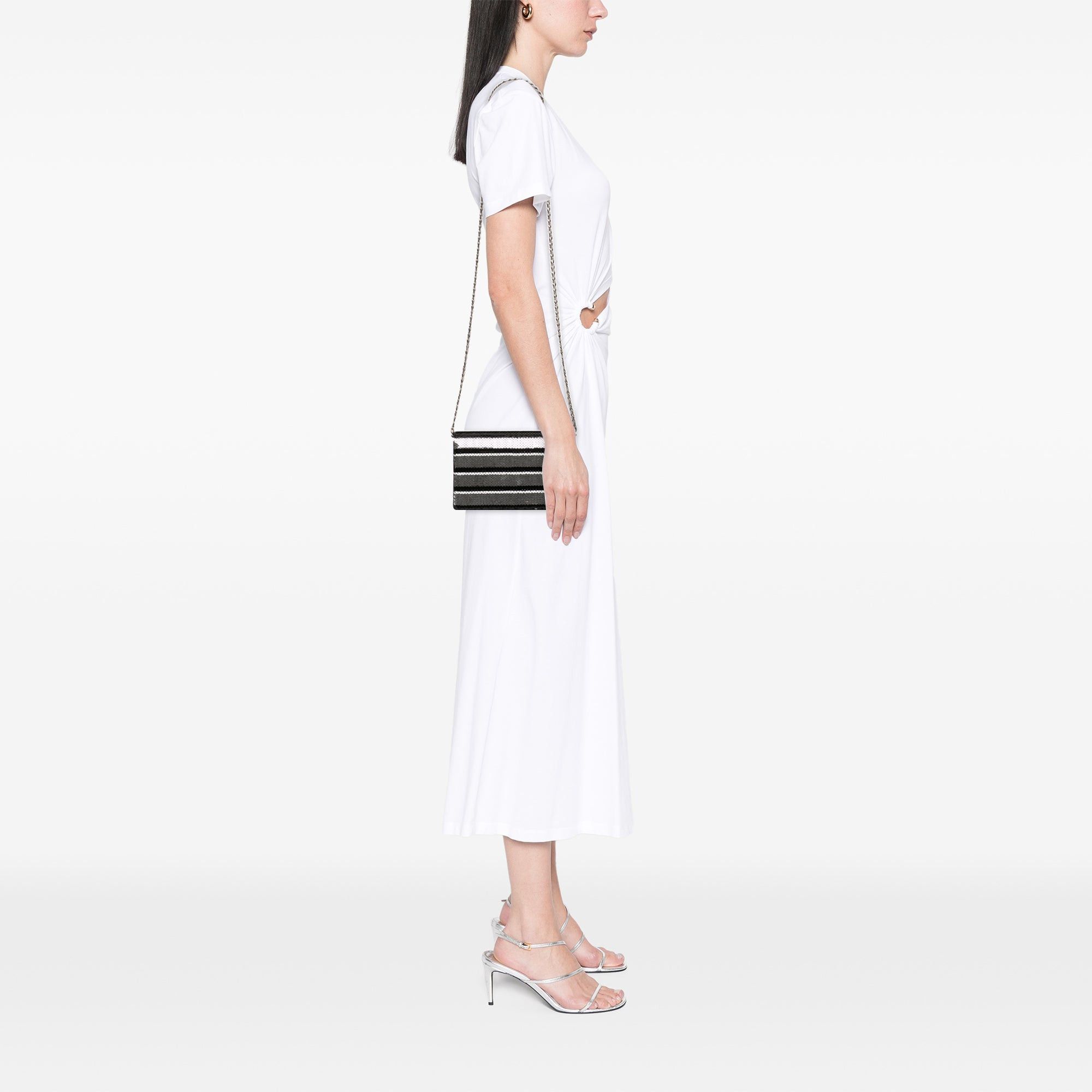 Prada Sequin Embellished Baia Chain Flap Size ONE SIZE - 11 Thumbnail