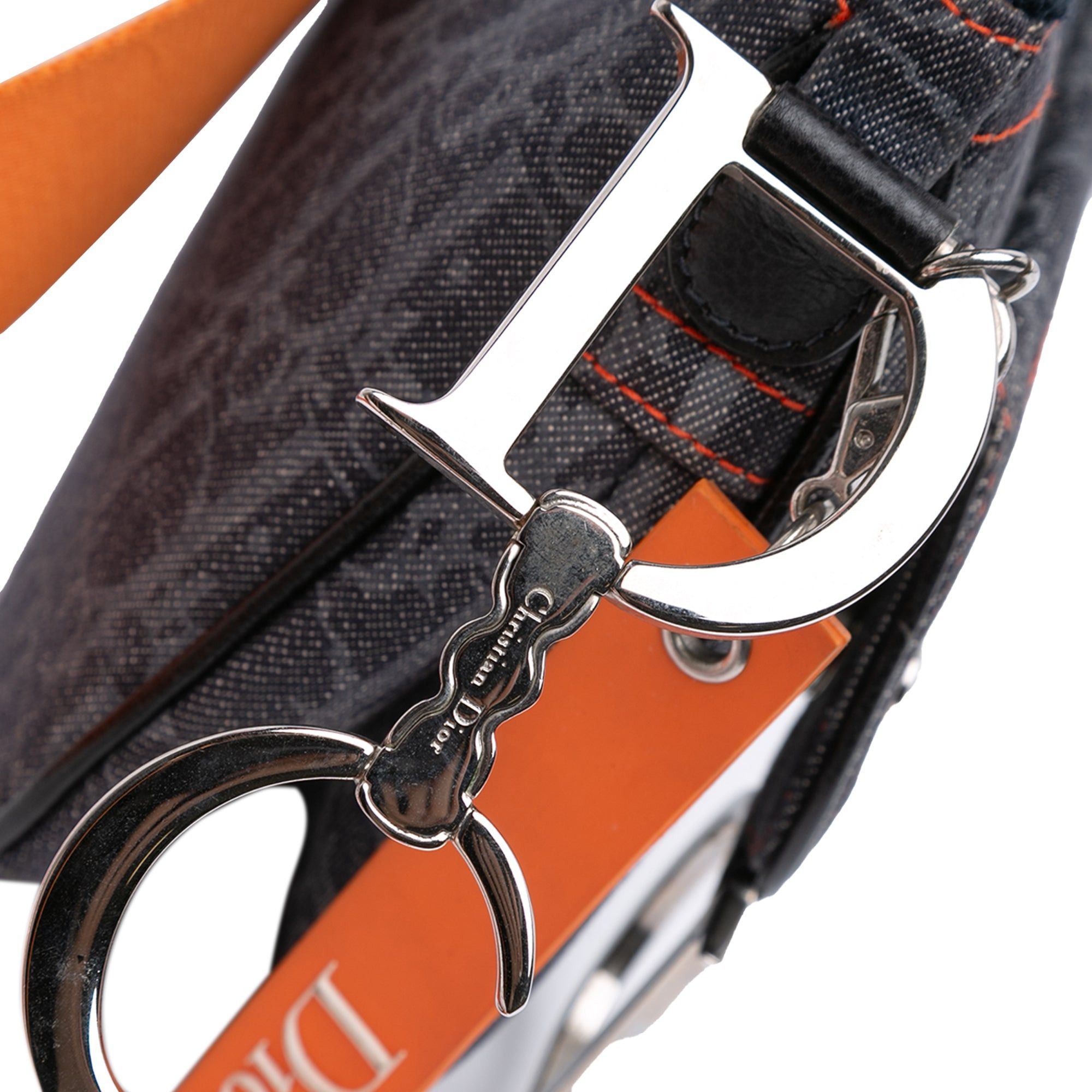 Dior Oblique Denim Flight Double Saddle Crossbody Size ONE SIZE - 7 Thumbnail