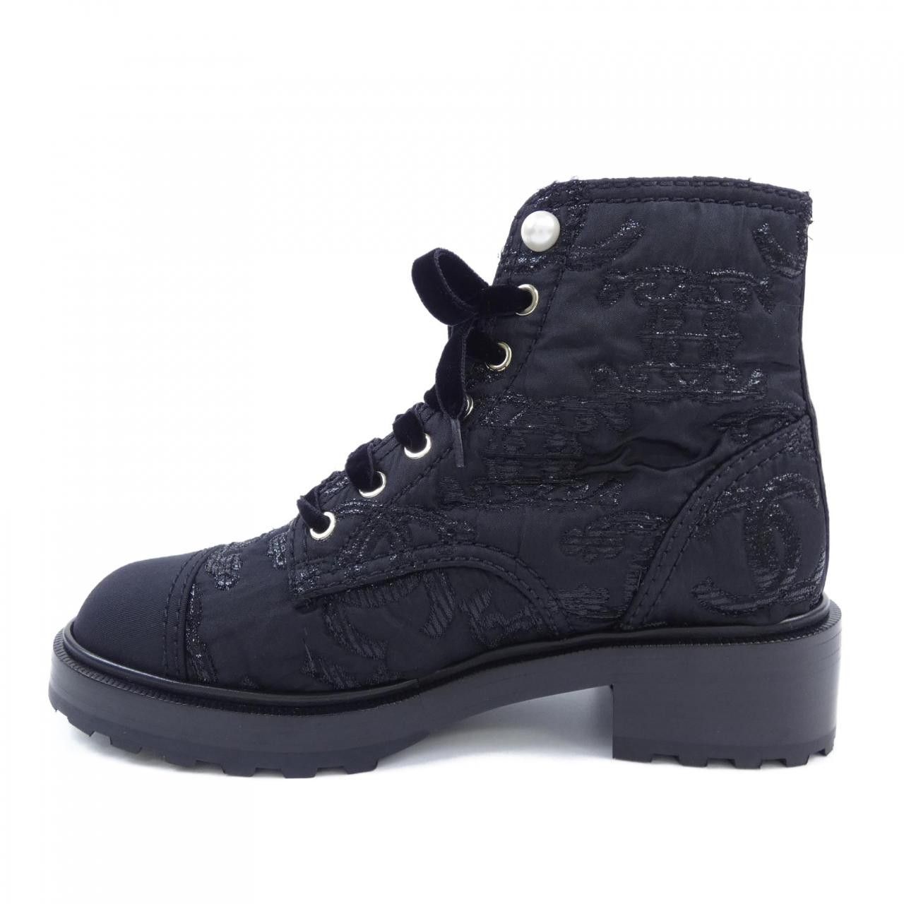 Chanel Chanel Chanel G35154Y55332 Tweed Grogram Boots Textile Shoes G35154Y55332 DUTY FREE for USA Size ONE SIZE - 2 Thumbnail
