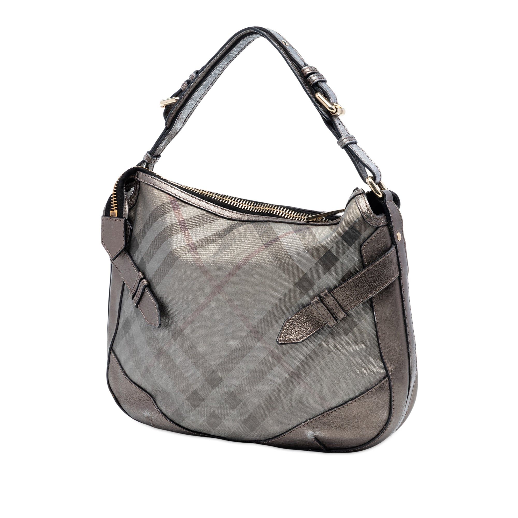 Burberry Supernova Check Coated Canvas and Metallic Leather Shoulder Bag Size ONE SIZE - 2 Thumbnail
