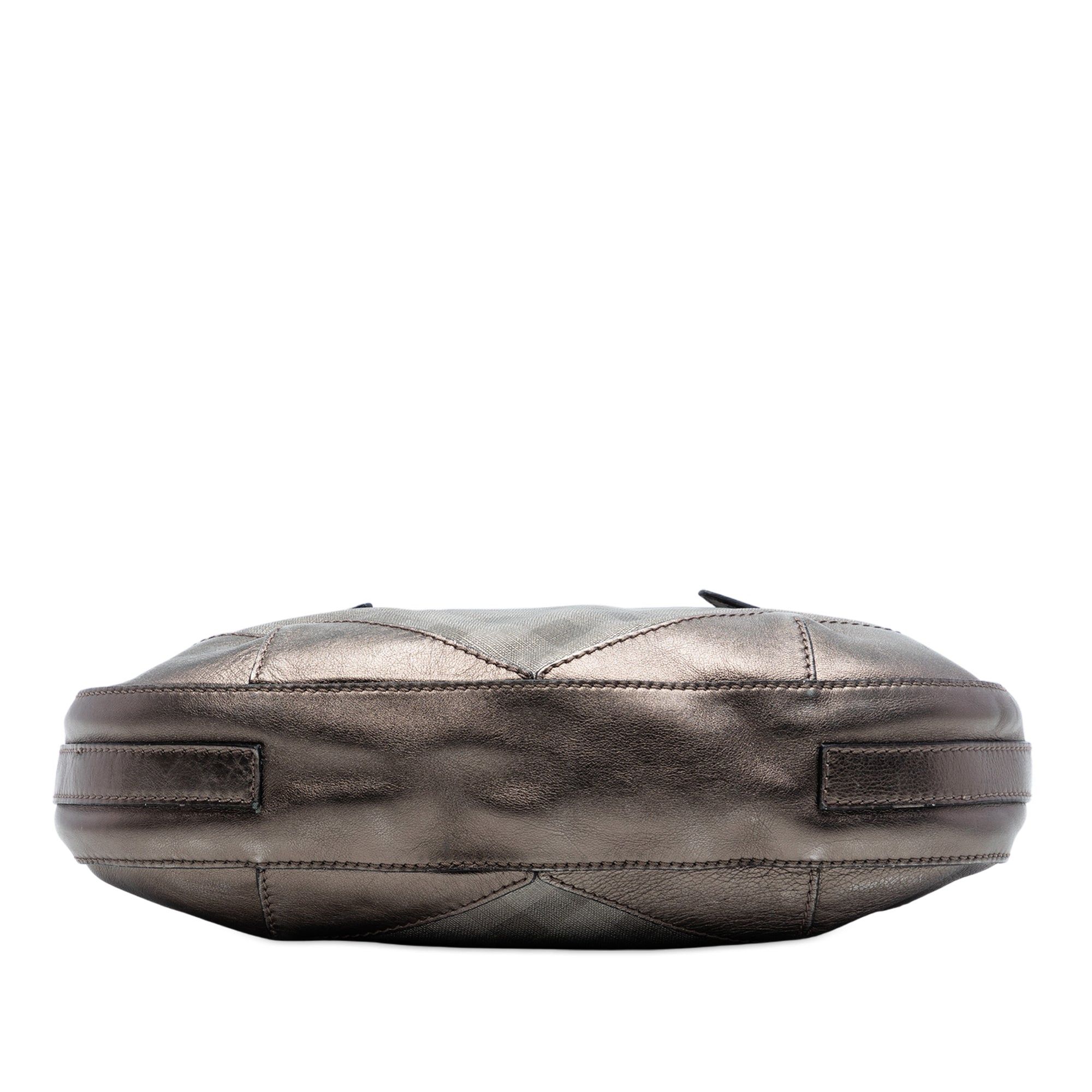 Burberry Supernova Check Coated Canvas and Metallic Leather Shoulder Bag Size ONE SIZE - 3 Thumbnail