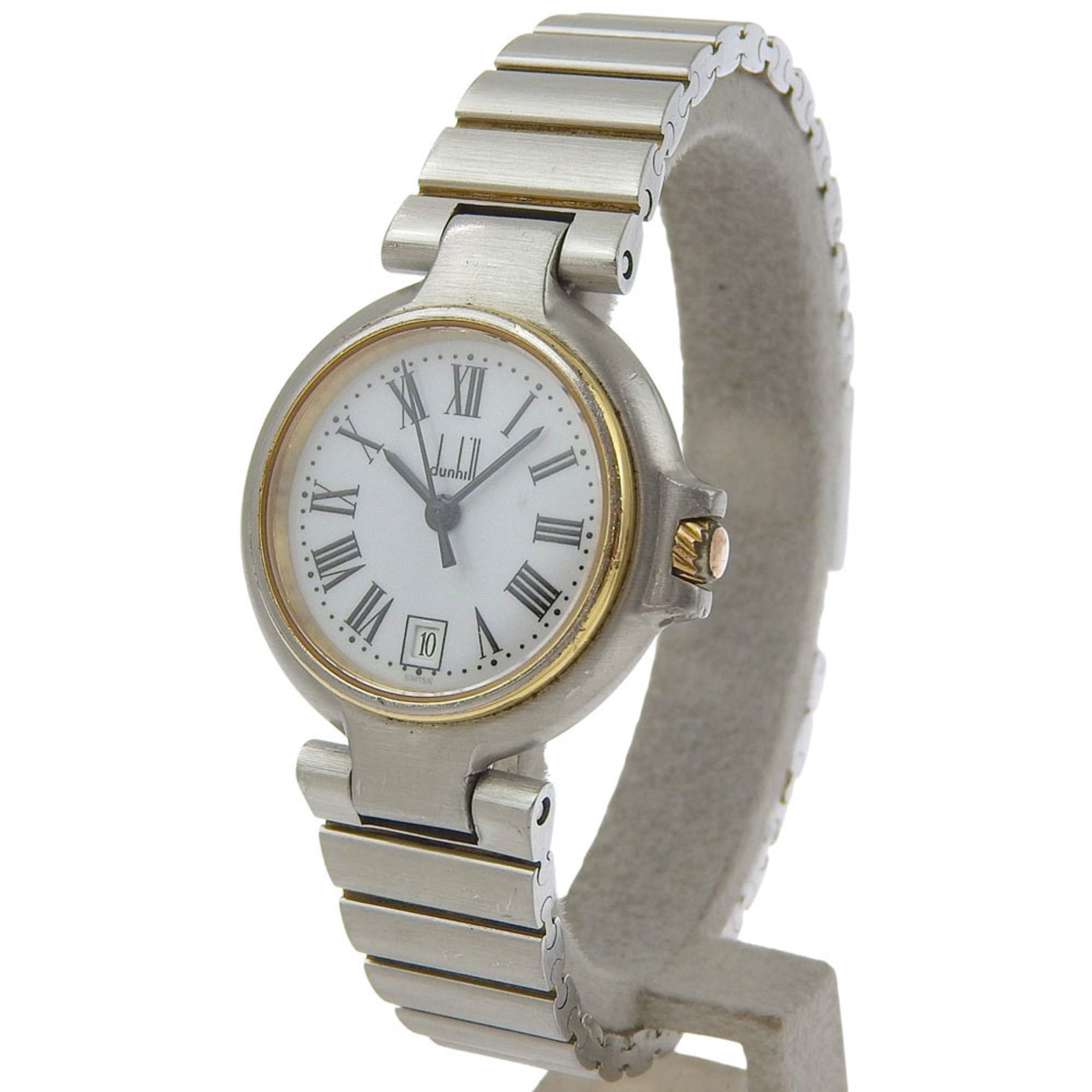 Alfred Dunhill Dunhill Women's Stainless Steel Quartz Watch with Analog Display and White Dial Size ONE SIZE - 2 Thumbnail