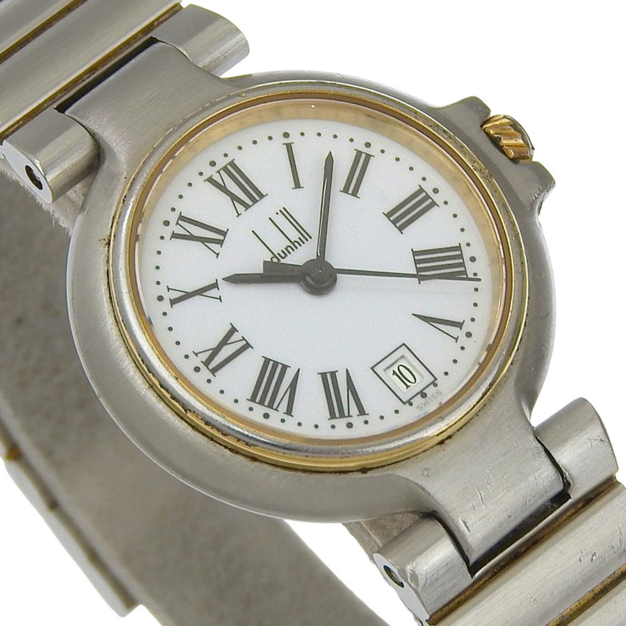 Alfred Dunhill Dunhill Women's Stainless Steel Quartz Watch with Analog Display and White Dial Size ONE SIZE - 3 Thumbnail