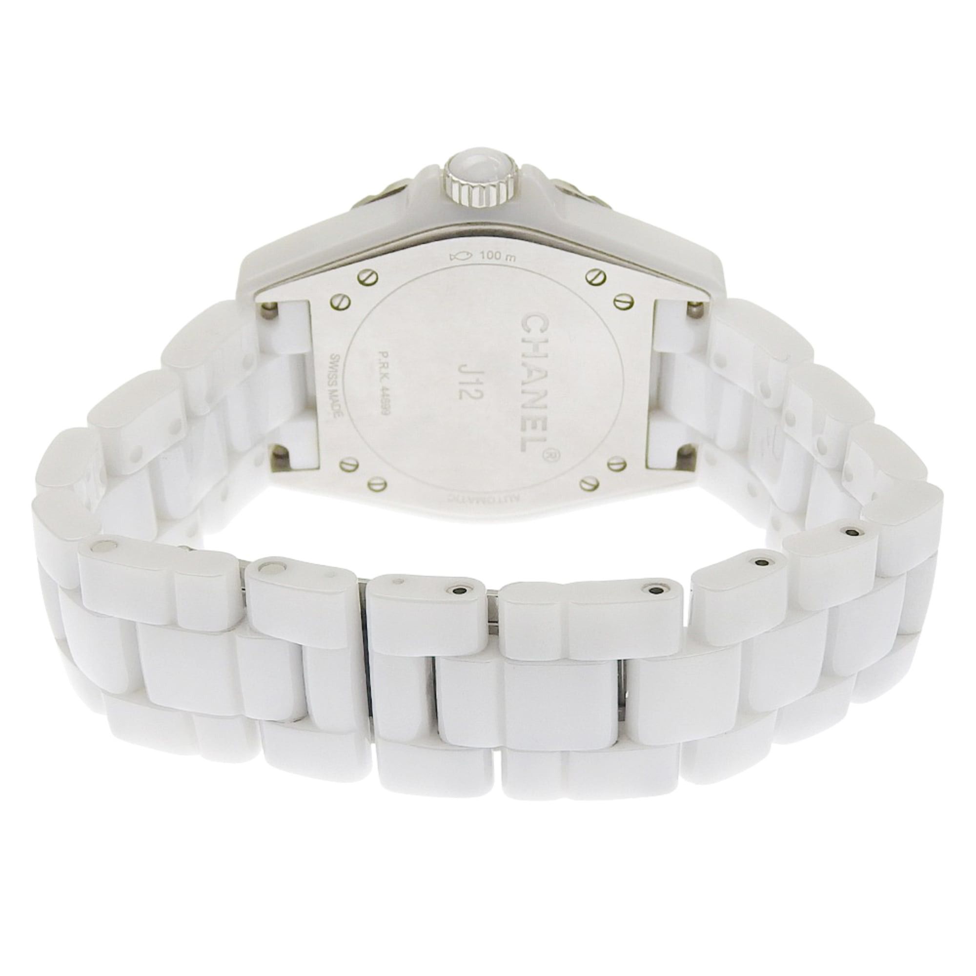 Chanel CHANEL J12 Watch, 11 Diamonds, Cal. 2895-2, H4345, White Ceramic with Automatic, Small Seconds, Dial, J12, Boys Size ONE SIZE - 7 Thumbnail