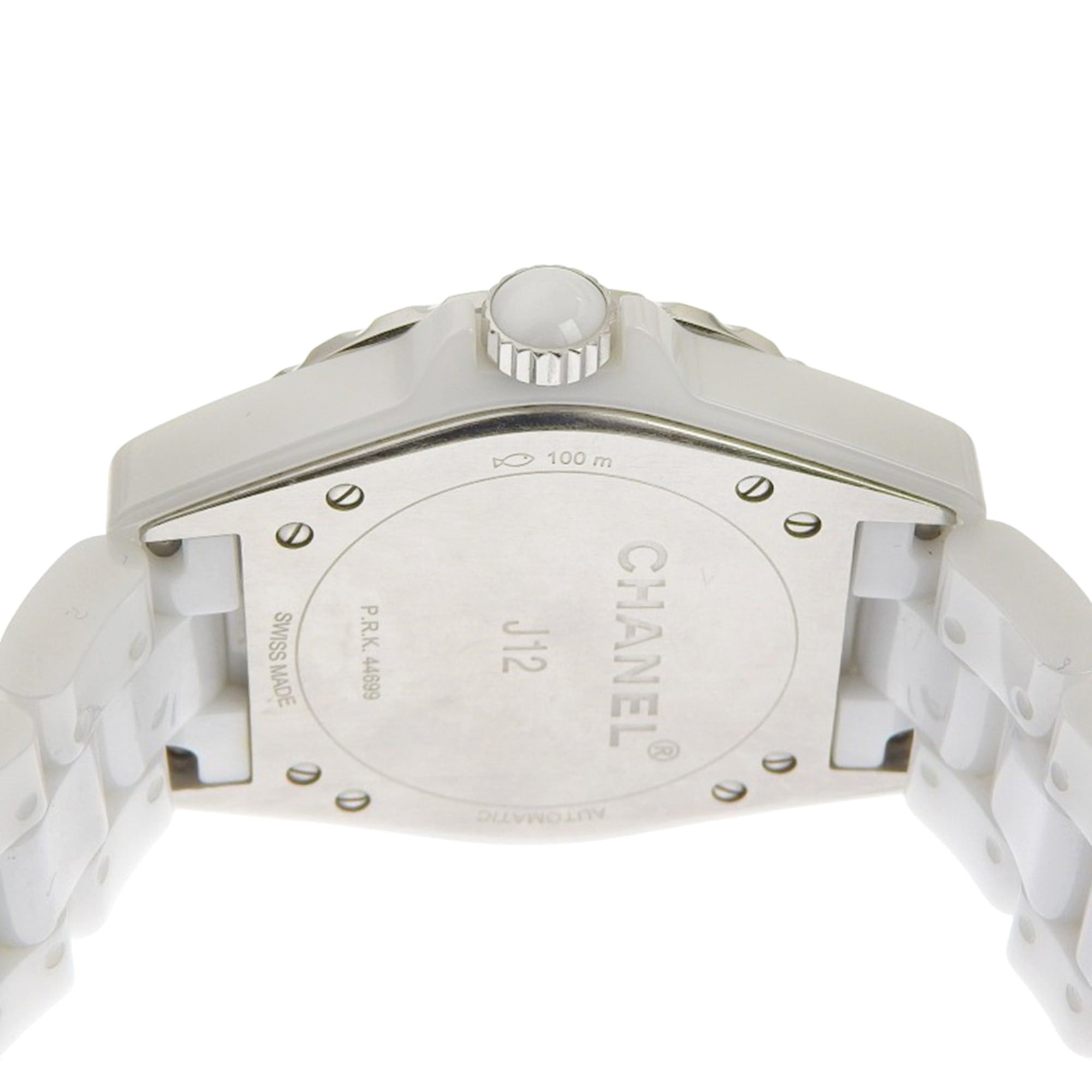 Chanel CHANEL J12 Watch, 11 Diamonds, Cal. 2895-2, H4345, White Ceramic with Automatic, Small Seconds, Dial, J12, Boys Size ONE SIZE - 8 Thumbnail