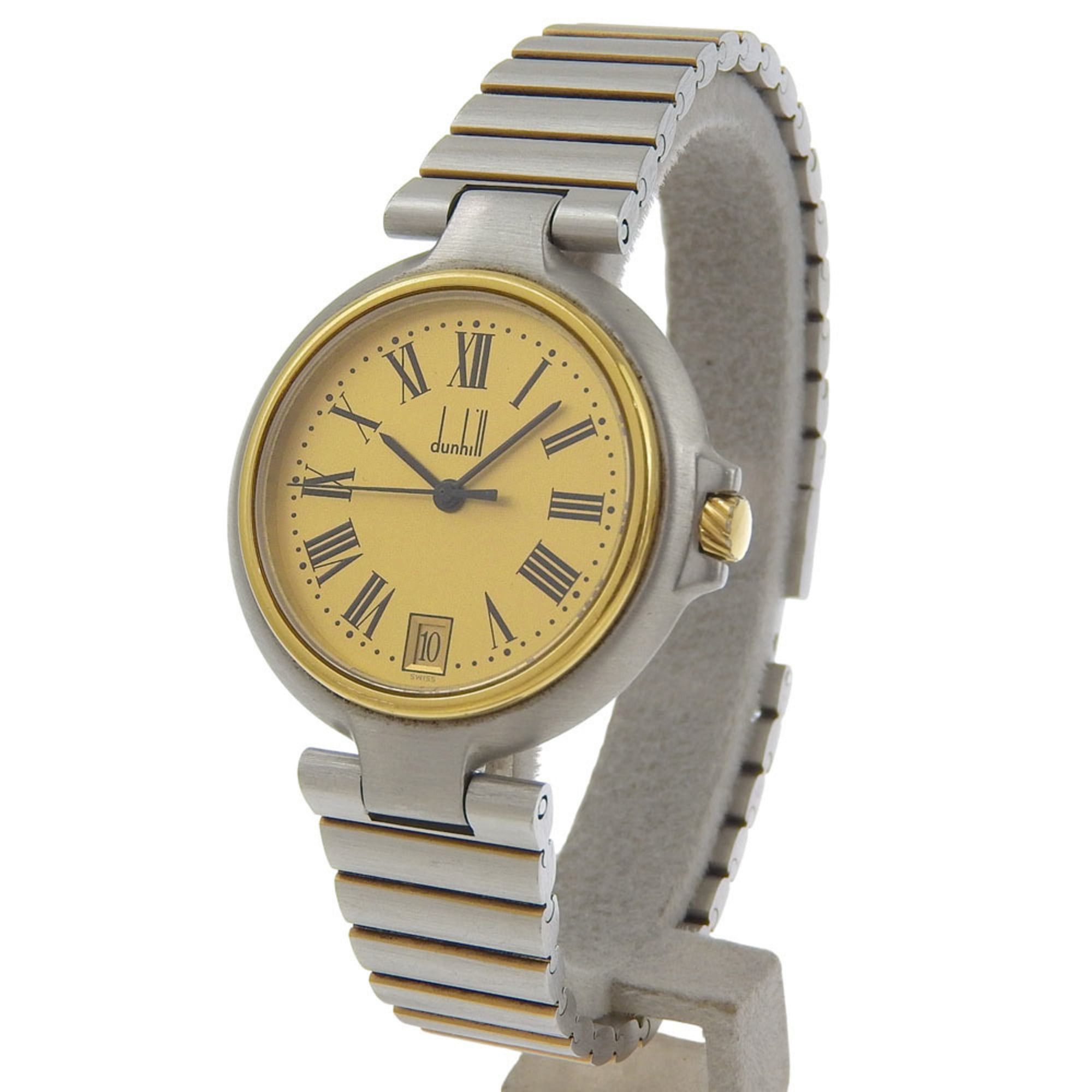 Alfred Dunhill Dunhill Women's Stainless Steel Quartz Analog Watch with Gold Dial Size ONE SIZE - 2 Thumbnail