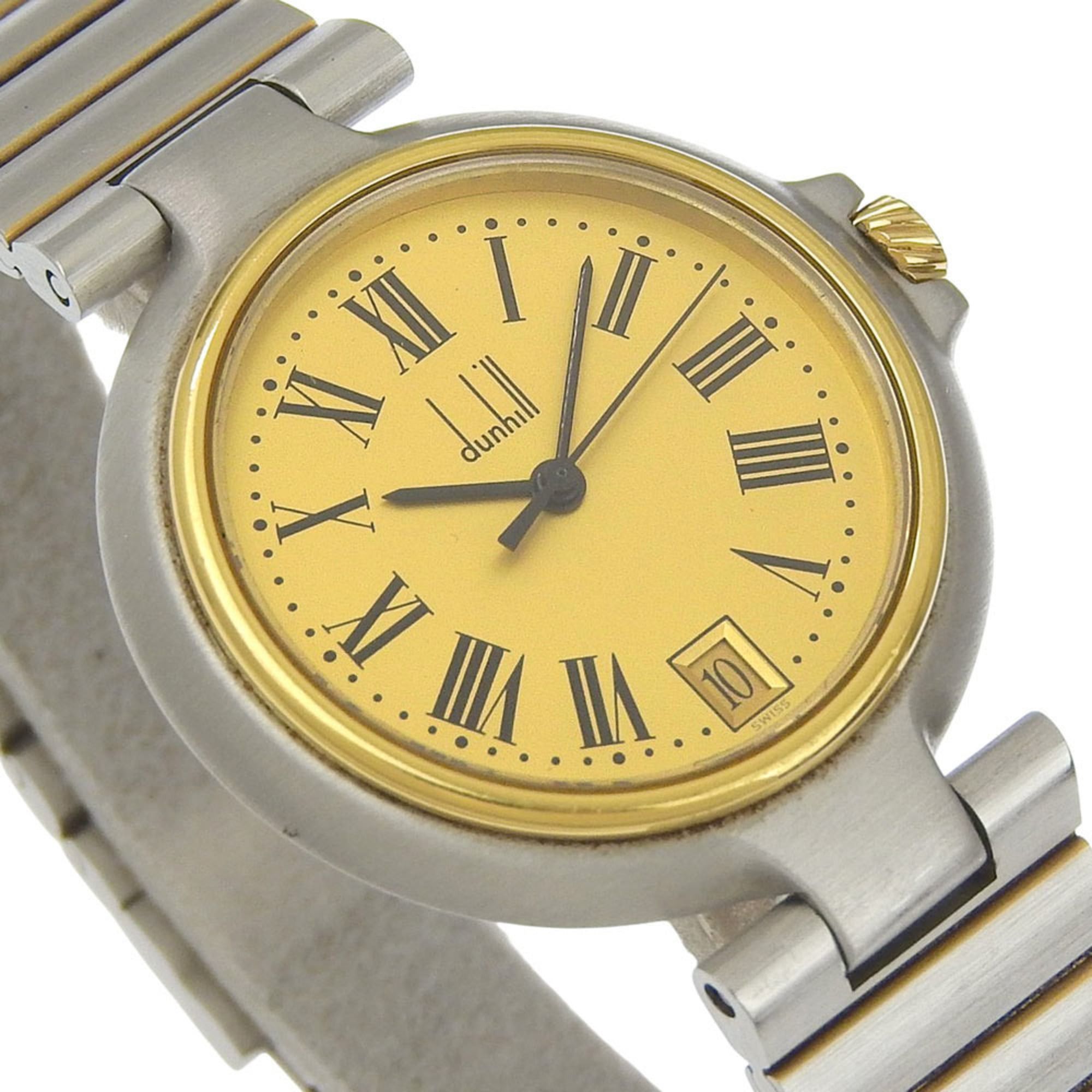 Alfred Dunhill Dunhill Women's Stainless Steel Quartz Analog Watch with Gold Dial Size ONE SIZE - 3 Thumbnail