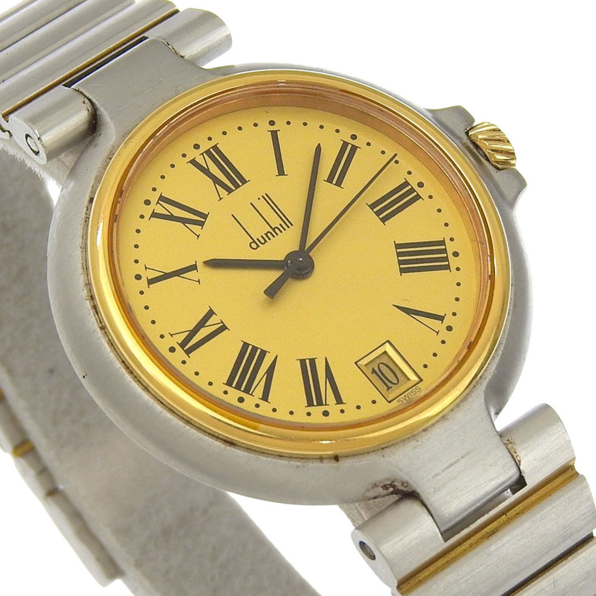 Alfred Dunhill Dunhill Women's Stainless Steel Quartz Analog Watch with Gold Dial Size ONE SIZE - 3 Thumbnail