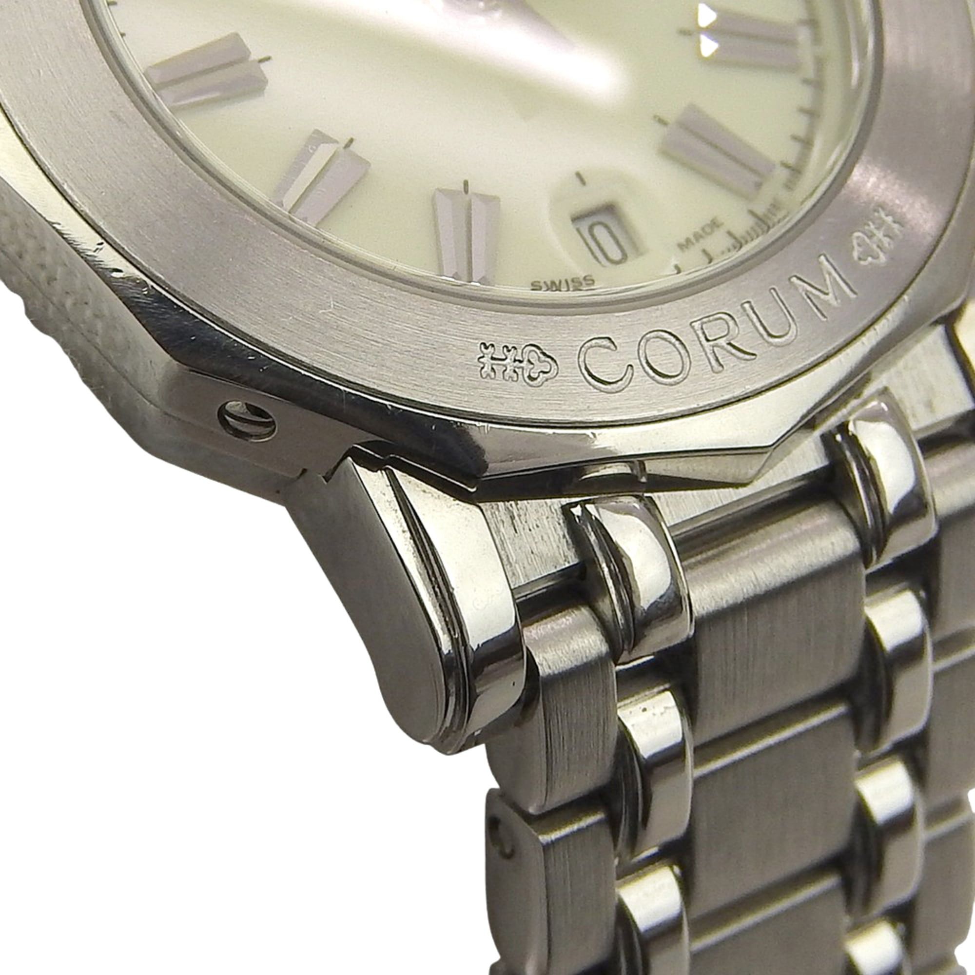 Corum Corum Admiral's Cup Watch, 39.130.20.V585, Stainless Steel, Quartz Movement, Analog Display, Ivory Dial, Women's Size ONE SIZE - 6 Thumbnail