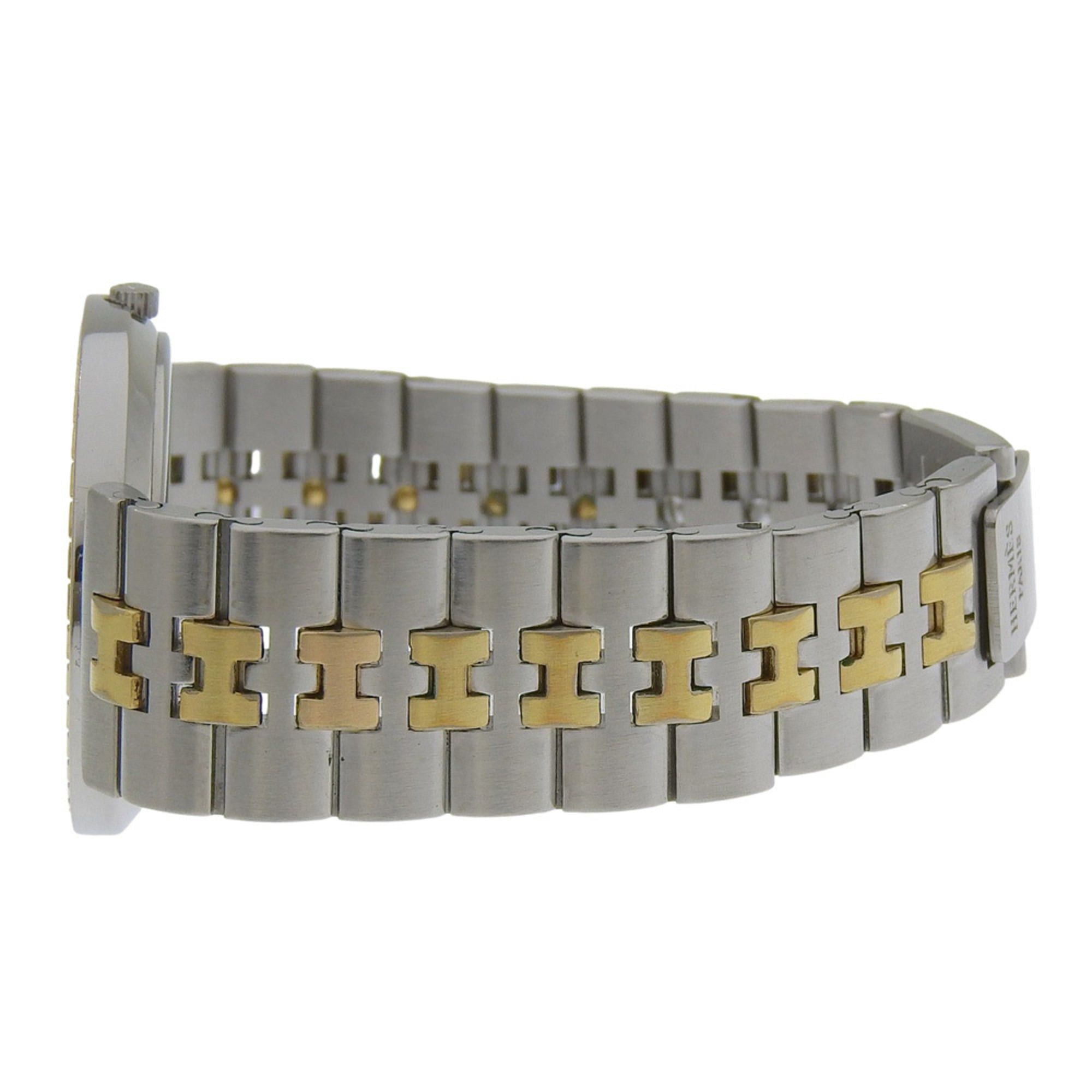 Hermes Hermès Serie watch, stainless steel, quartz movement, analog display, ivory dial, unisex Size ONE SIZE - 4 Thumbnail
