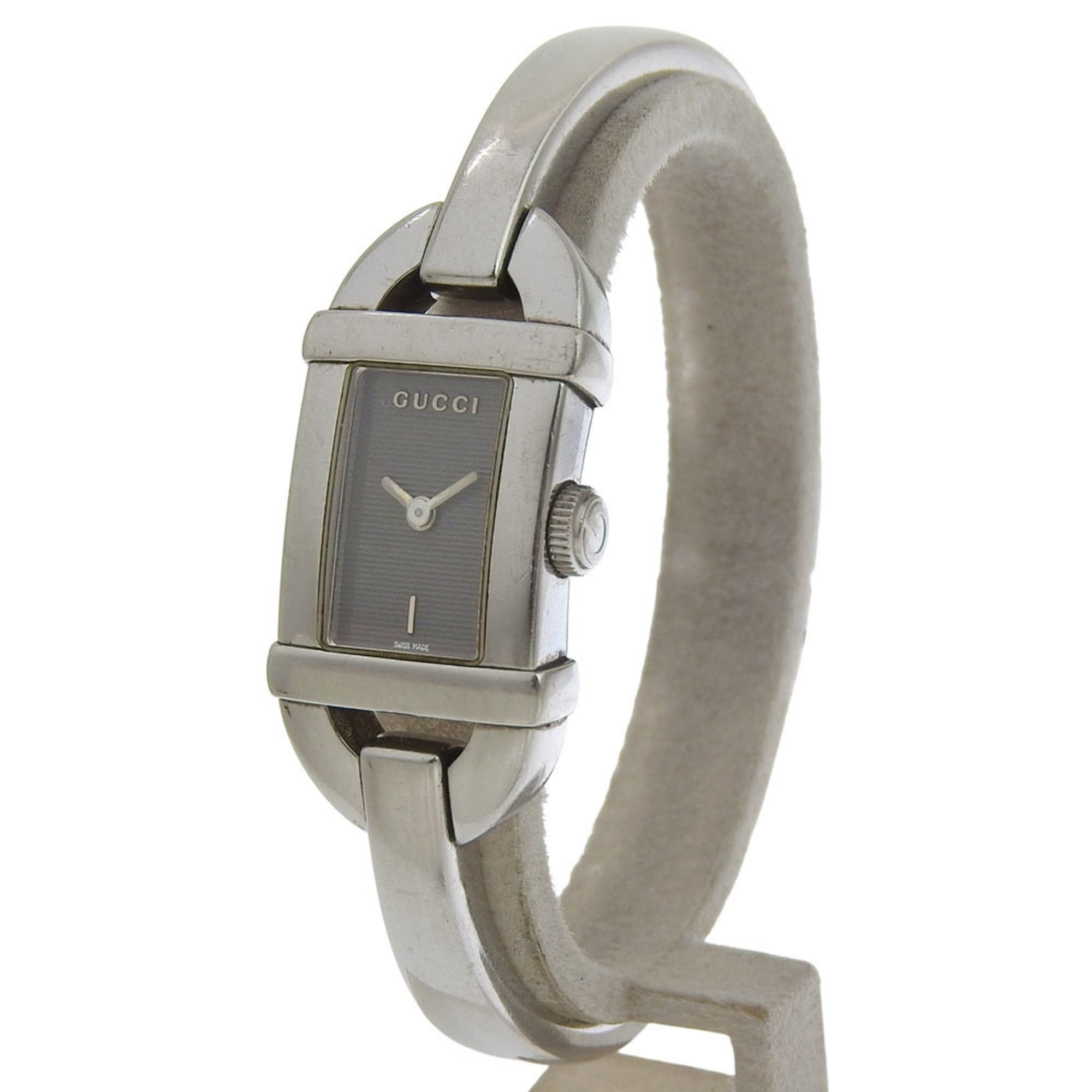 Gucci Gucci 6800L Stainless Steel Quartz Analog Watch, Black Dial, Women's Size ONE SIZE - 2 Thumbnail