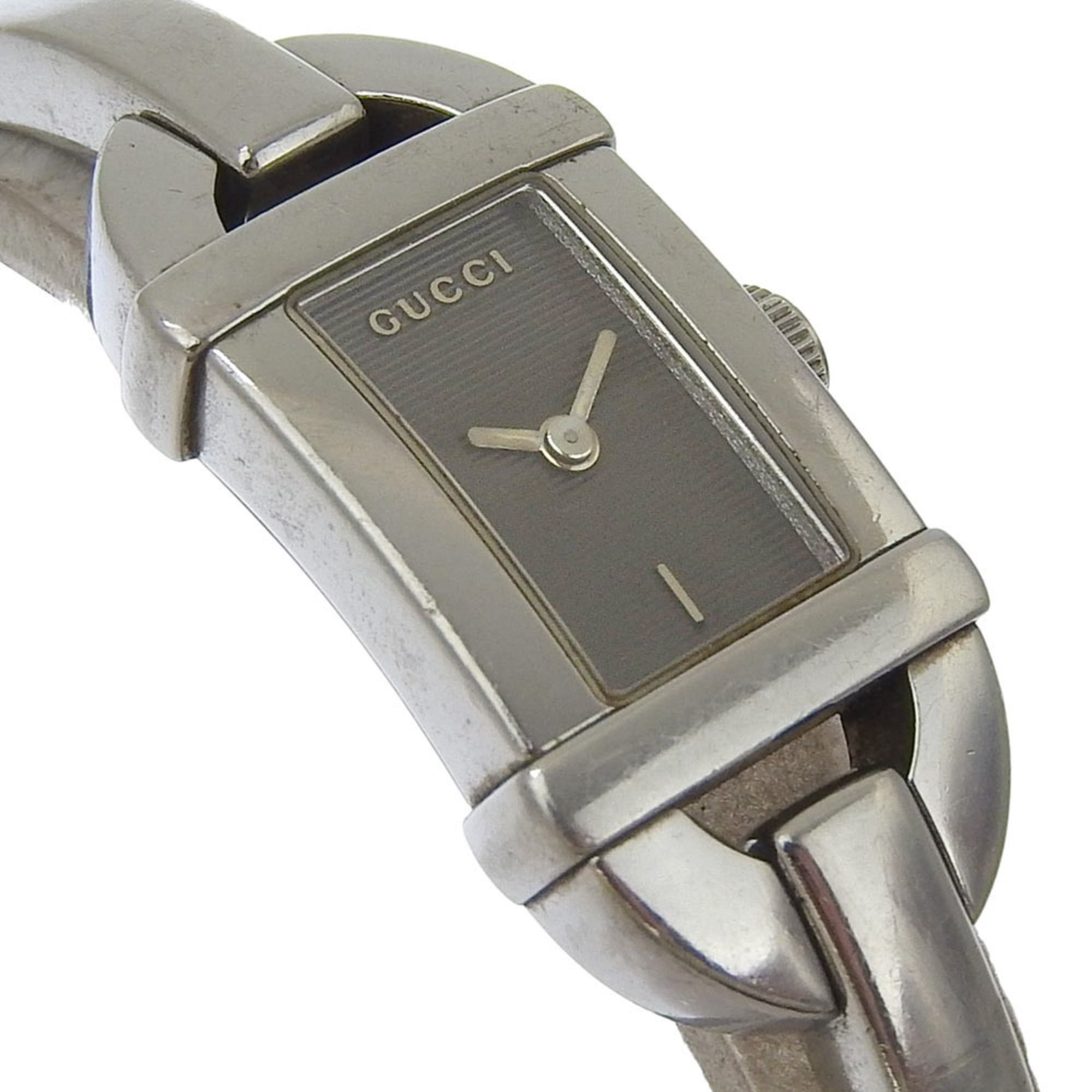 Gucci Gucci 6800L Stainless Steel Quartz Analog Watch, Black Dial, Women's Size ONE SIZE - 3 Thumbnail