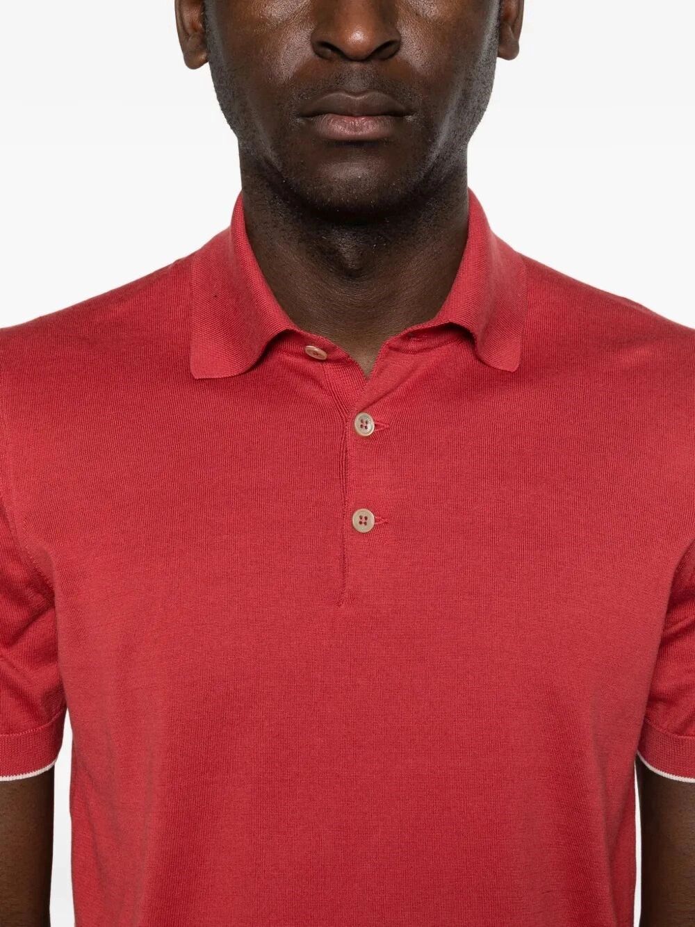 Brunello Cucinelli Lightweight Knit Polo Size US L / EU 52-54 / 3 - 3 Thumbnail