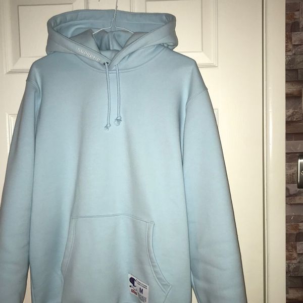 Supreme Champion Hooded Sweatshirt (SS18) Light Blue