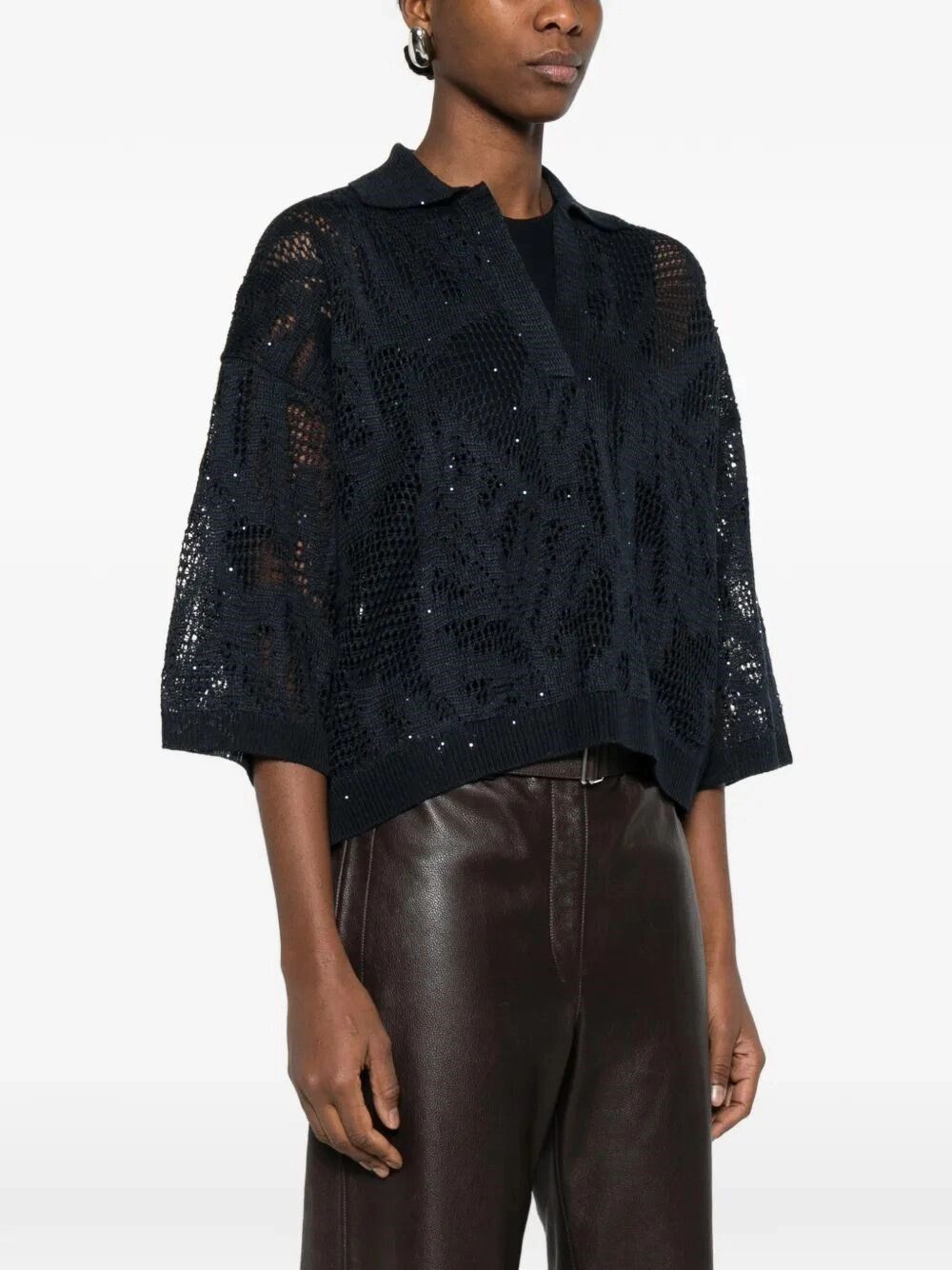 Brunello Cucinelli Polo Dazzling Water Lillies Size L / US 10 / IT 46 - 5 Thumbnail