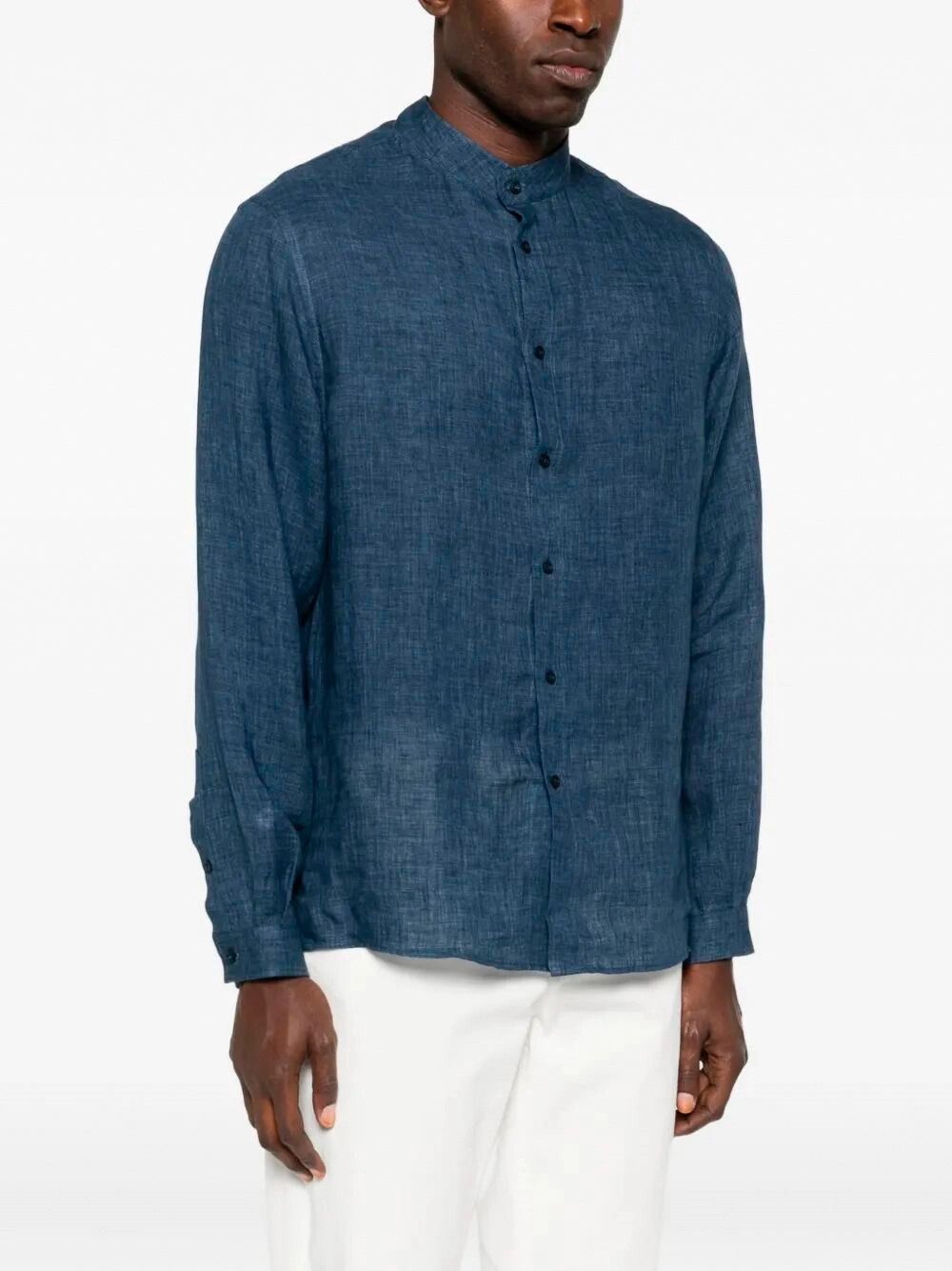 Brunello Cucinelli Mandarin Collar Shirt Size US M / EU 48-50 / 2 - 5 Thumbnail