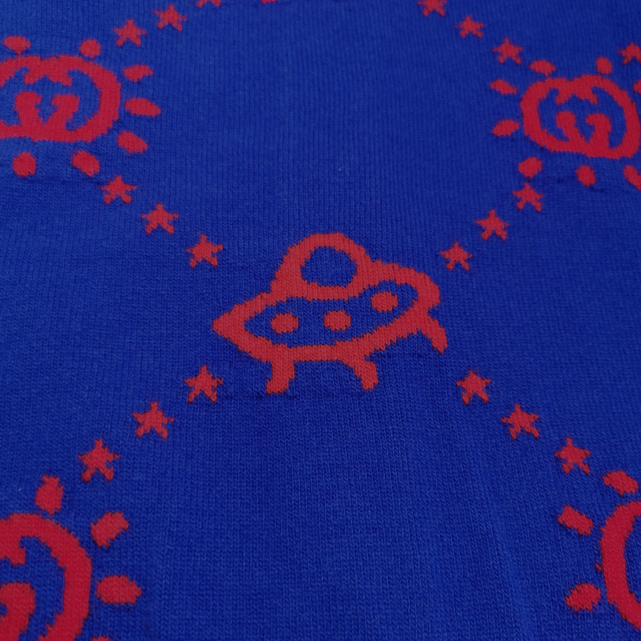 Gucci Gucci Blue Orange Double G Cardigan M Size US XS / EU 42 / 0 - 6 Thumbnail