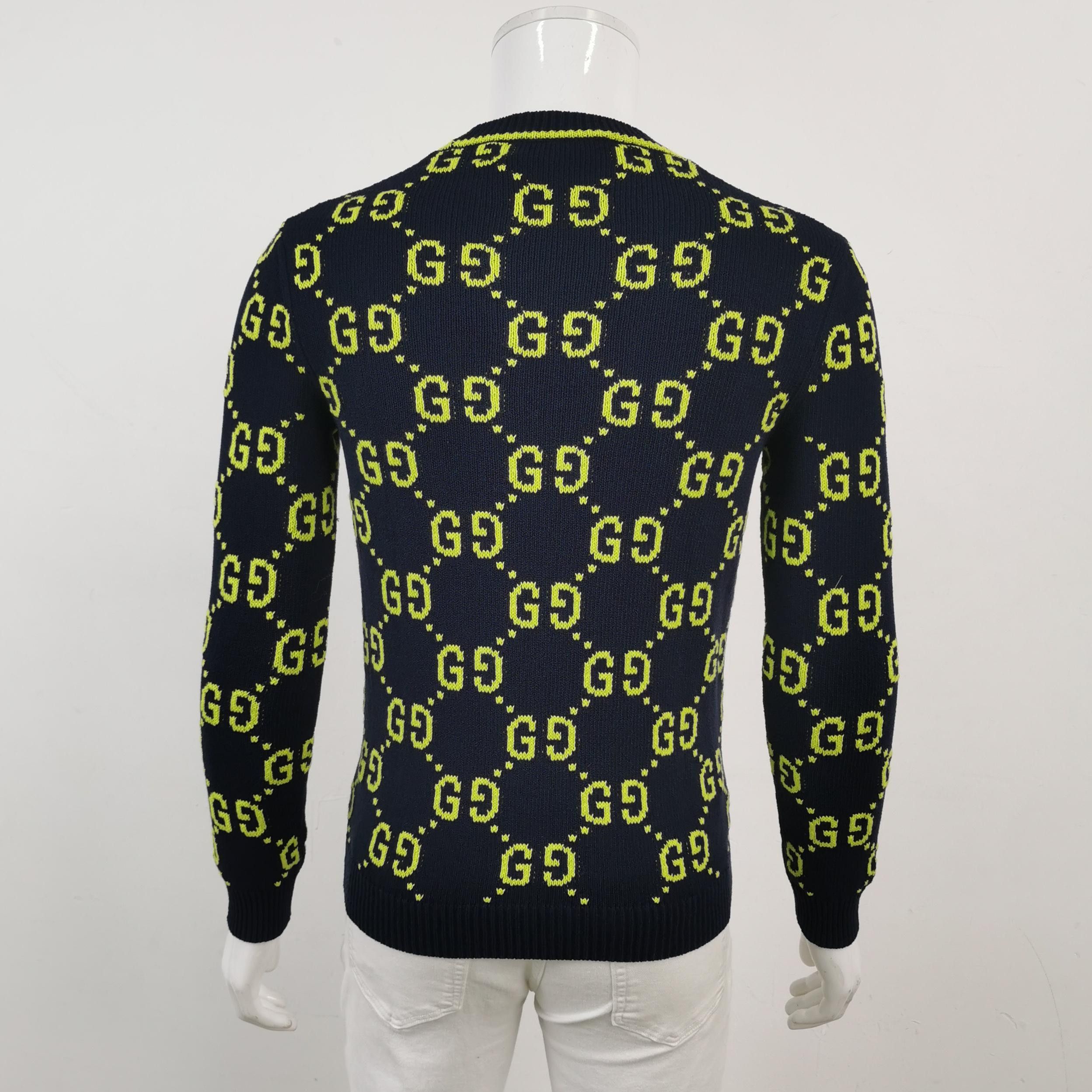 Gucci Gucci XS Cotton GG Pattern Sweater Size US XS / EU 42 / 0 - 3 Thumbnail