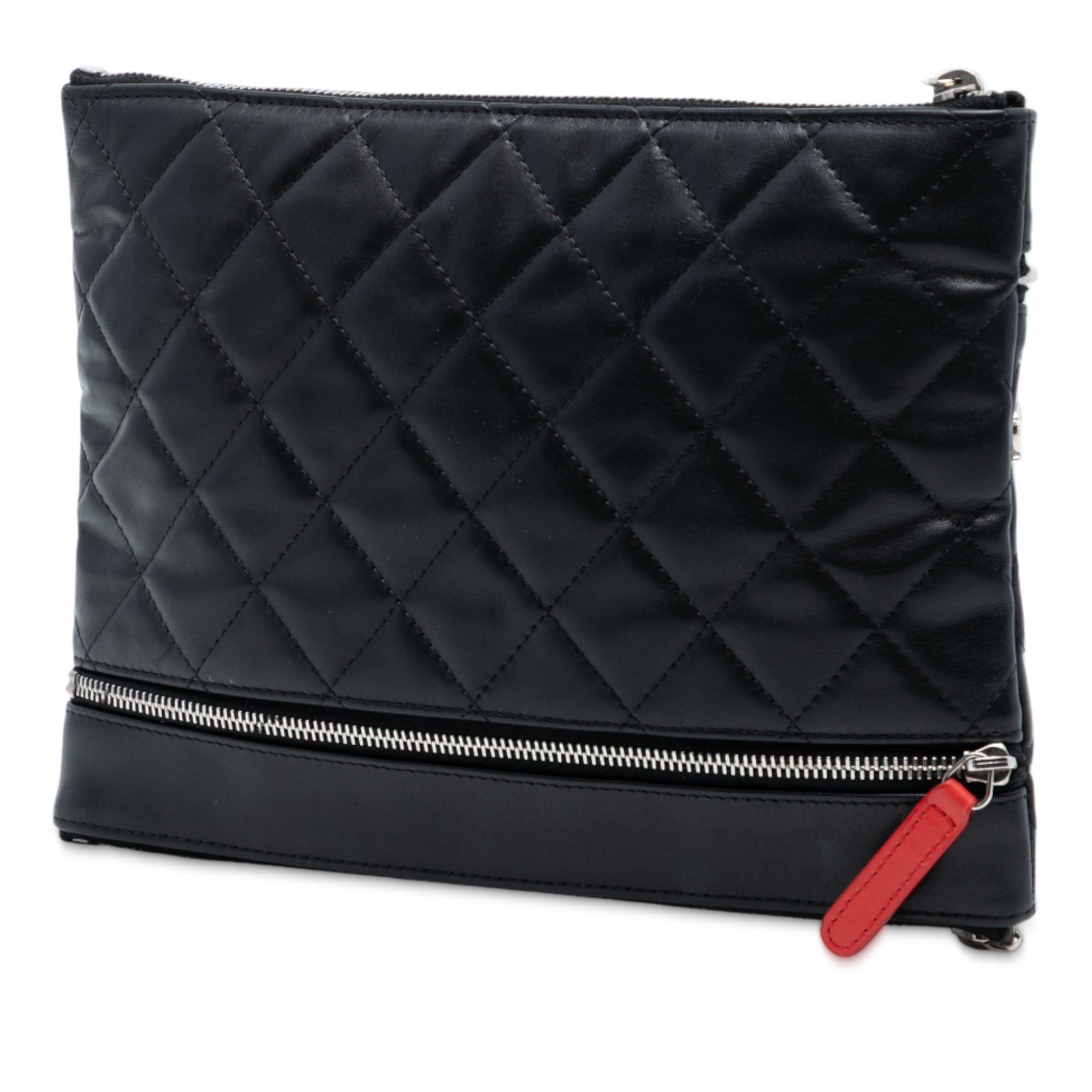 Chanel CC Quilted Lambskin Multi Zip Clutch Size ONE SIZE - 2 Thumbnail