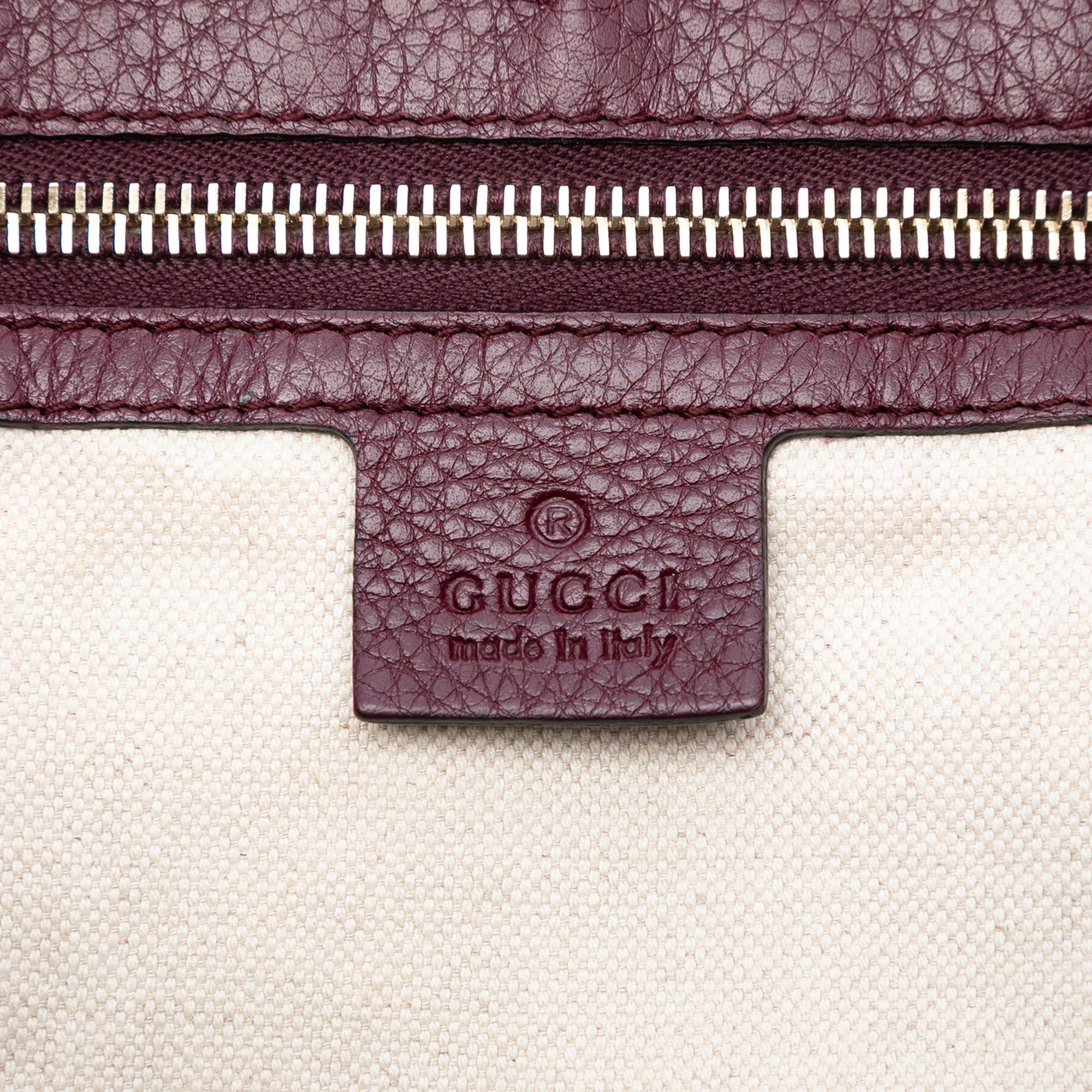 Gucci Medium Calfskin Bamboo Shopper Boston Bag Size ONE SIZE - 6 Thumbnail