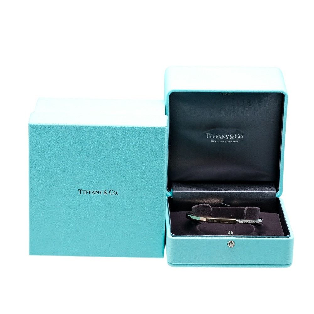 Tiffany & Co. Tiffany & Co. Tiffany Lock Au750 Pink Gold Au750 White Gold Diamond Bracelet Size 17 Precious Metal Bracelet DUTY FREE for USA Size ONE SIZE - 8 Thumbnail
