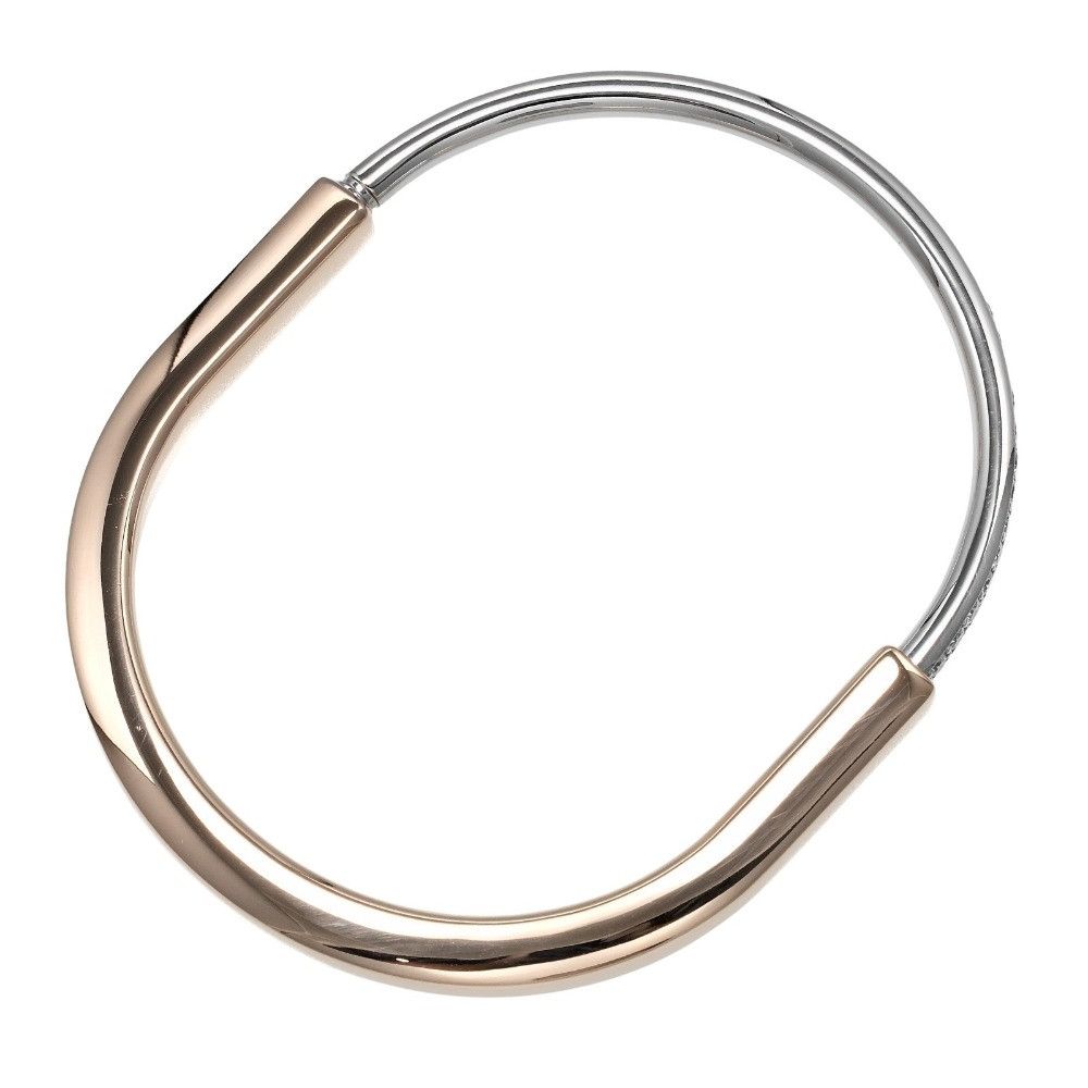 Tiffany & Co. Tiffany & Co. Tiffany Lock Au750 Pink Gold Au750 White Gold Diamond Bracelet Size 17 Precious Metal Bracelet DUTY FREE for USA Size ONE SIZE - 2 Thumbnail