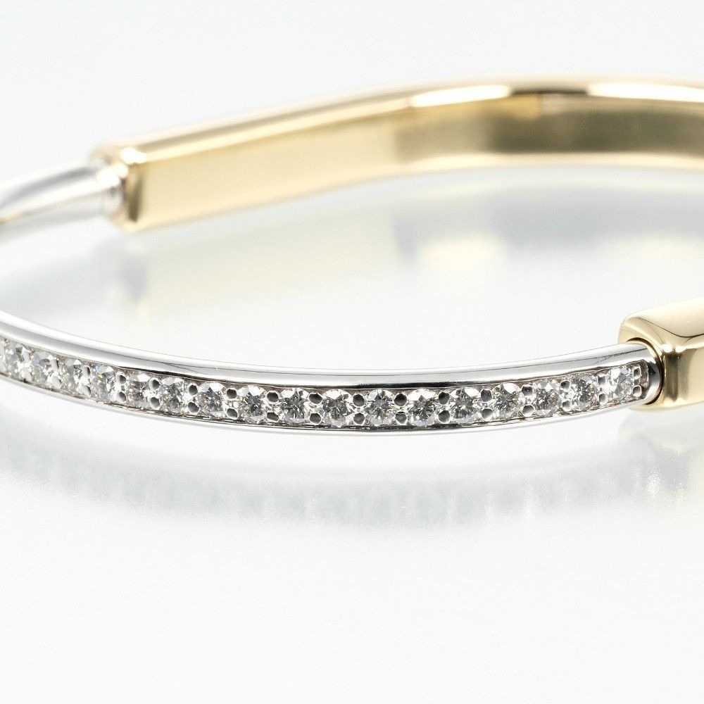 Tiffany & Co. Tiffany & Co. Tiffany Lock Au750 Au750 Diamond Bracelet Precious Metal Bracelet DUTY FREE for USA Size ONE SIZE - 7 Thumbnail