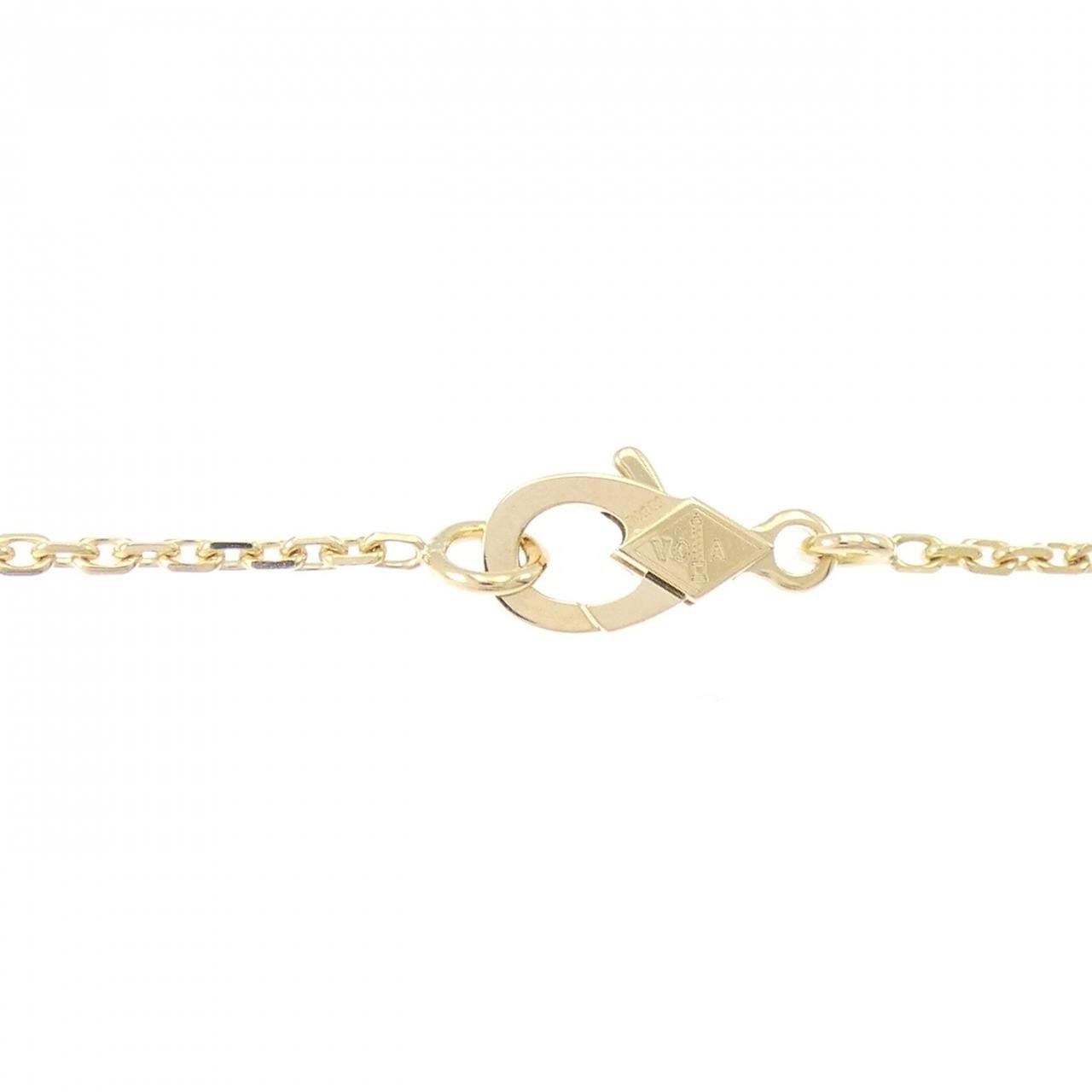 Van Cleef & Arpels Van Cleef & Arpels Van Cleef & Arpels Vintage Alhambra 750 Yellow Gold Mother of Pearl Diamond Necklace Precious Metal Necklace VCARP2R700 DUTY FREE for USA Size ONE SIZE - 5 Thumbnail