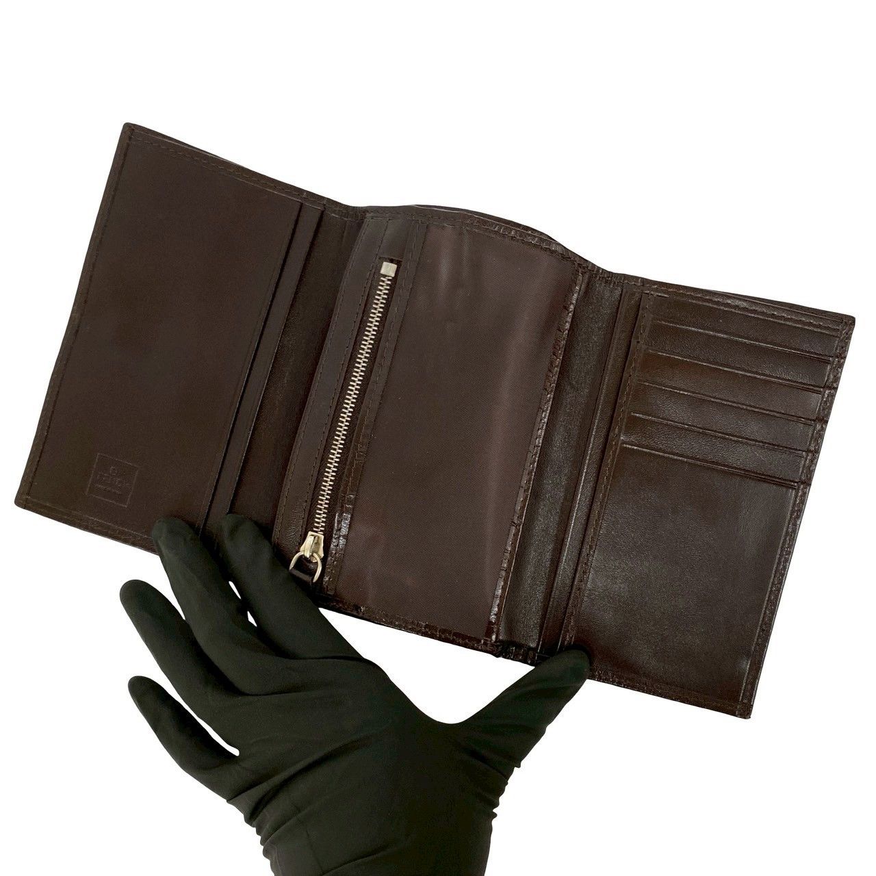 Fendi Fendi Fendi Zucca Canvas Leather Trifold Wallet Textile Short Wallet DUTY FREE for USA Size ONE SIZE - 8 Thumbnail