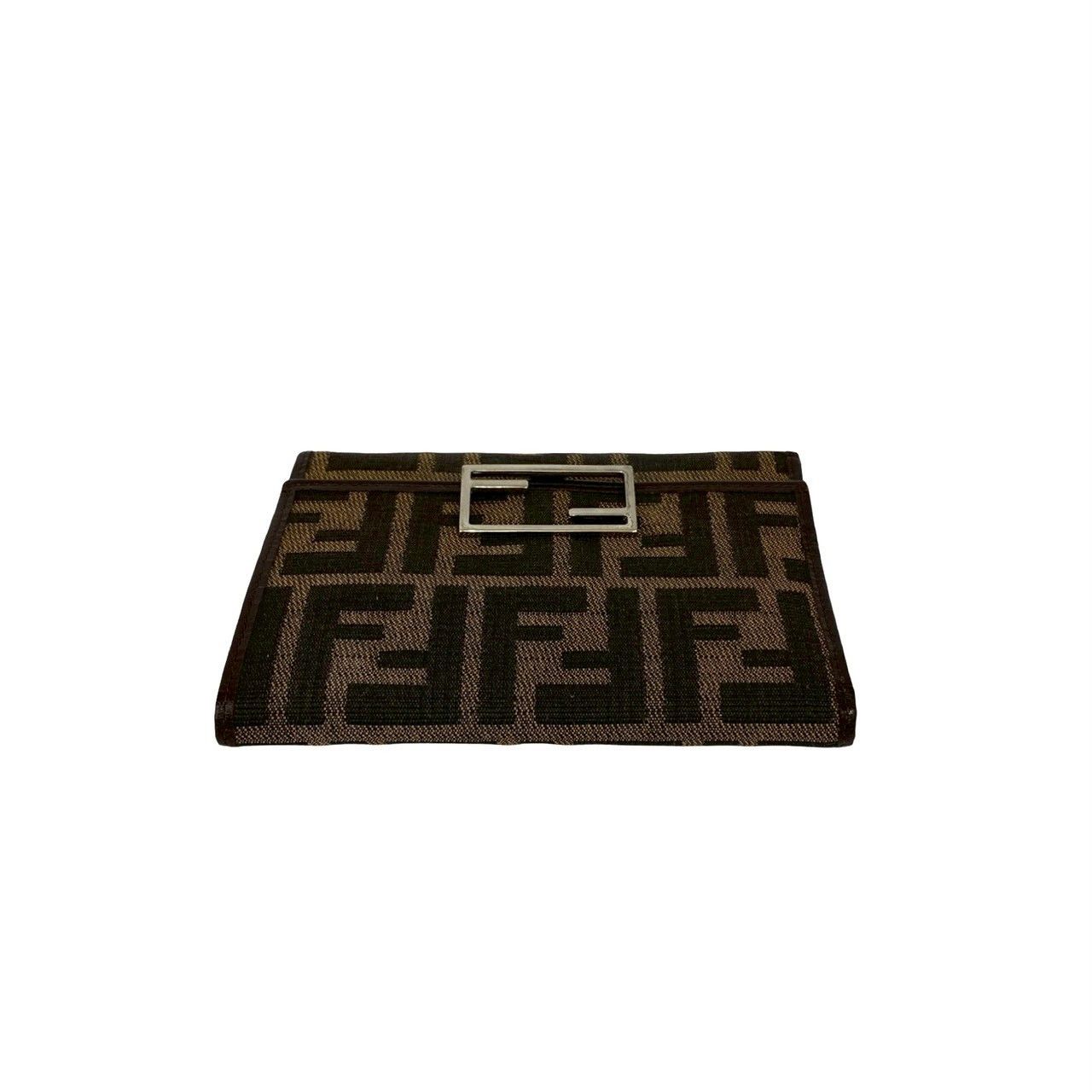 Fendi Fendi Fendi Zucca Canvas Leather Trifold Wallet Textile Short Wallet DUTY FREE for USA Size ONE SIZE - 4 Thumbnail