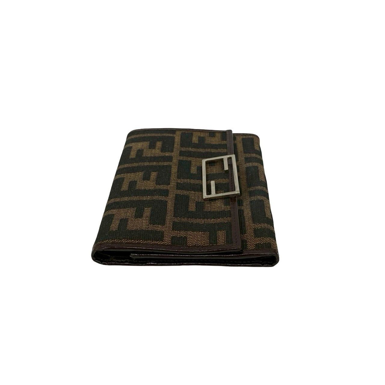 Fendi Fendi Fendi Zucca Canvas Leather Trifold Wallet Textile Short Wallet DUTY FREE for USA Size ONE SIZE - 6 Thumbnail
